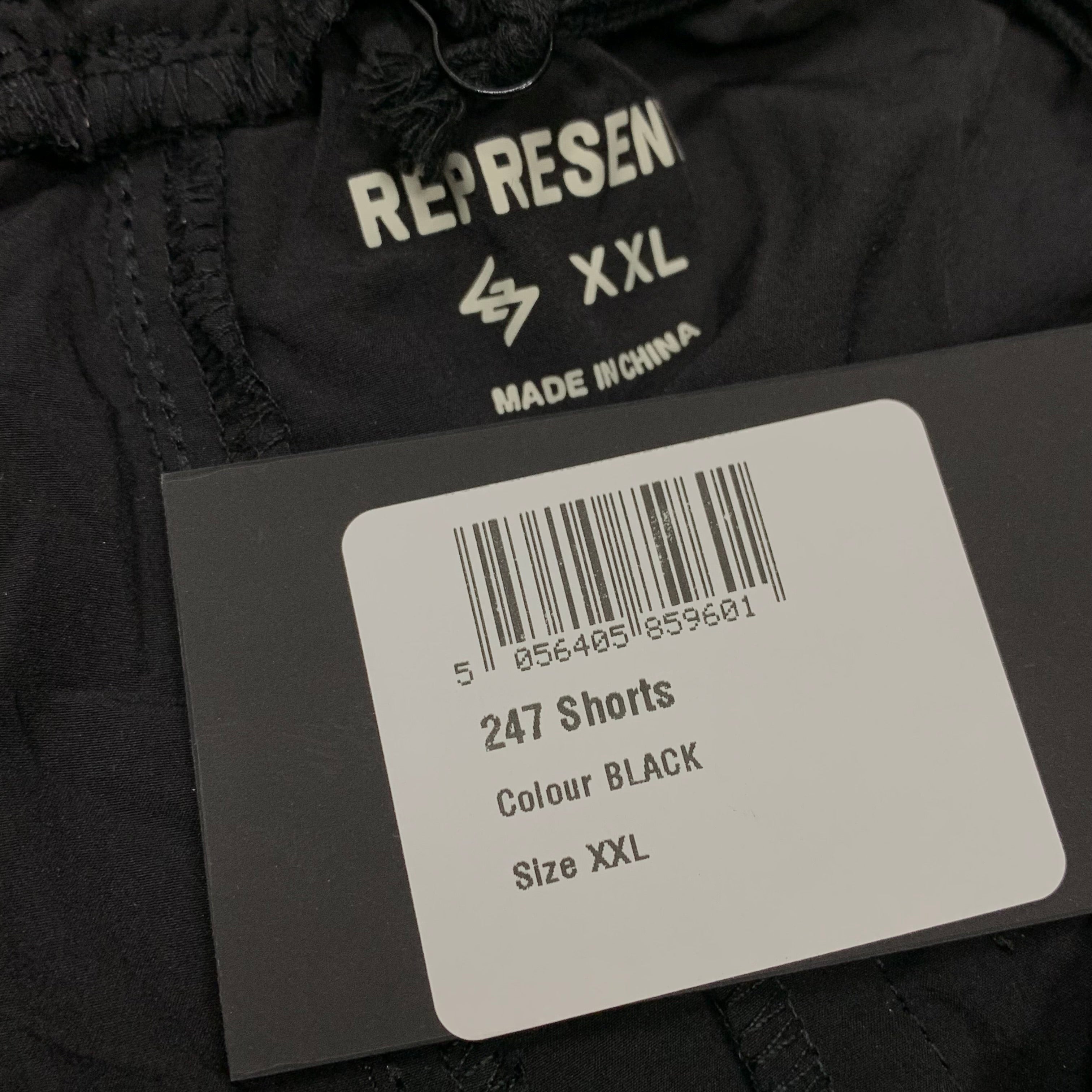 Represent XXL Shorts 247 Black Track Pants Bottoms