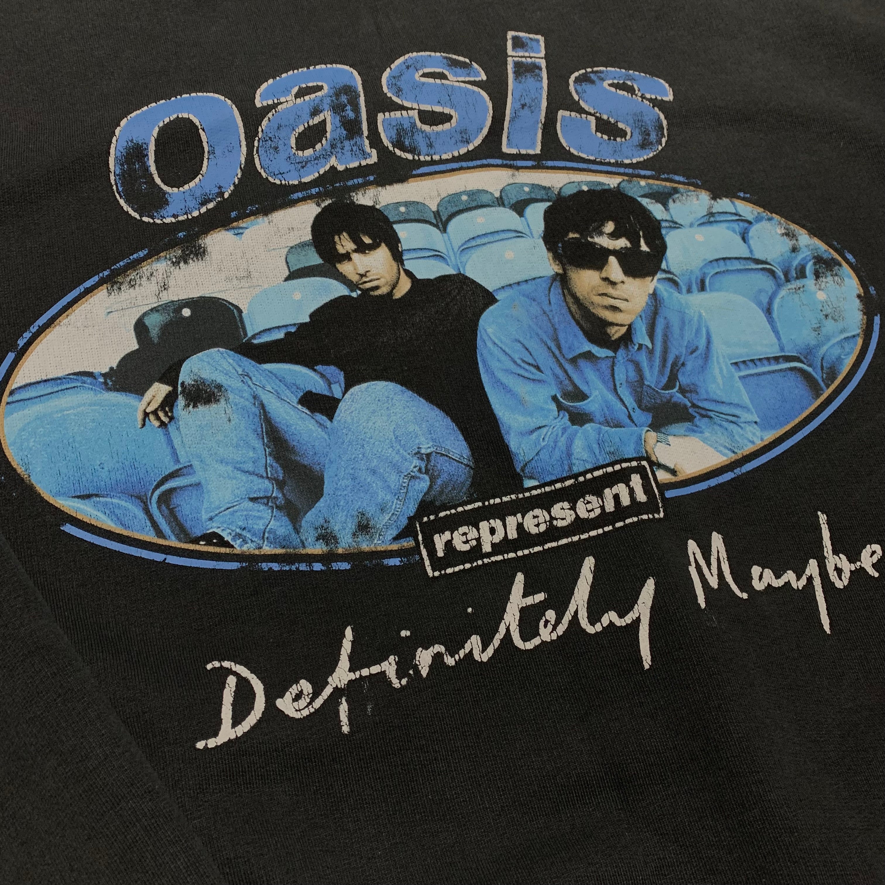 Represent Oasis Small Hoodie Maine Road Washed Black Hoodie