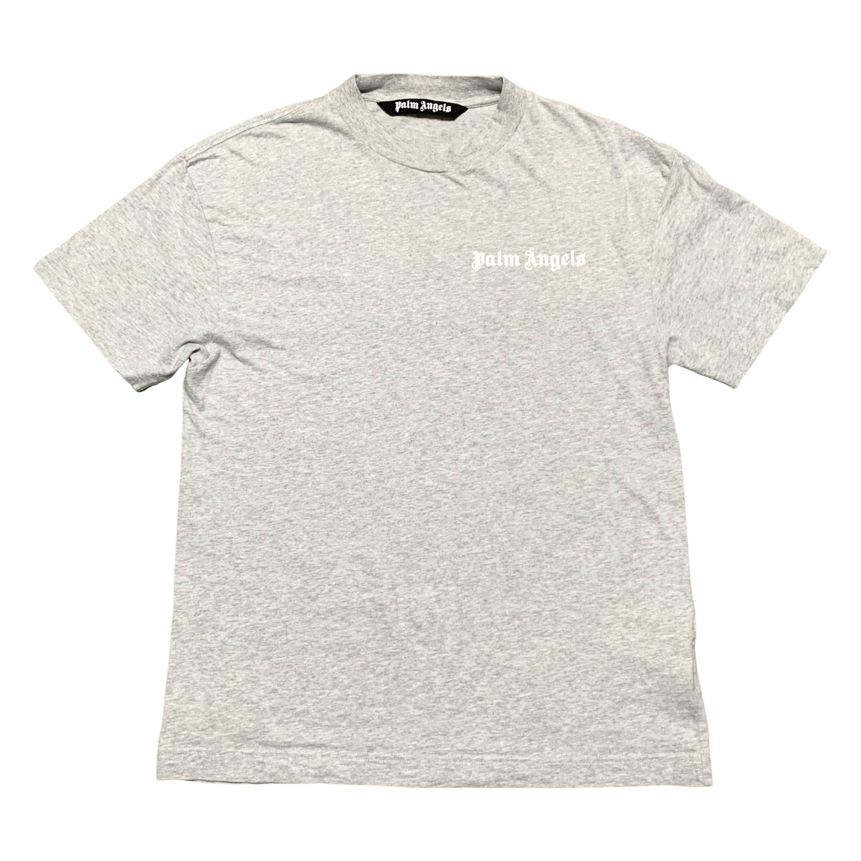 Palm Angels Medium Classic Logo Grey Tee