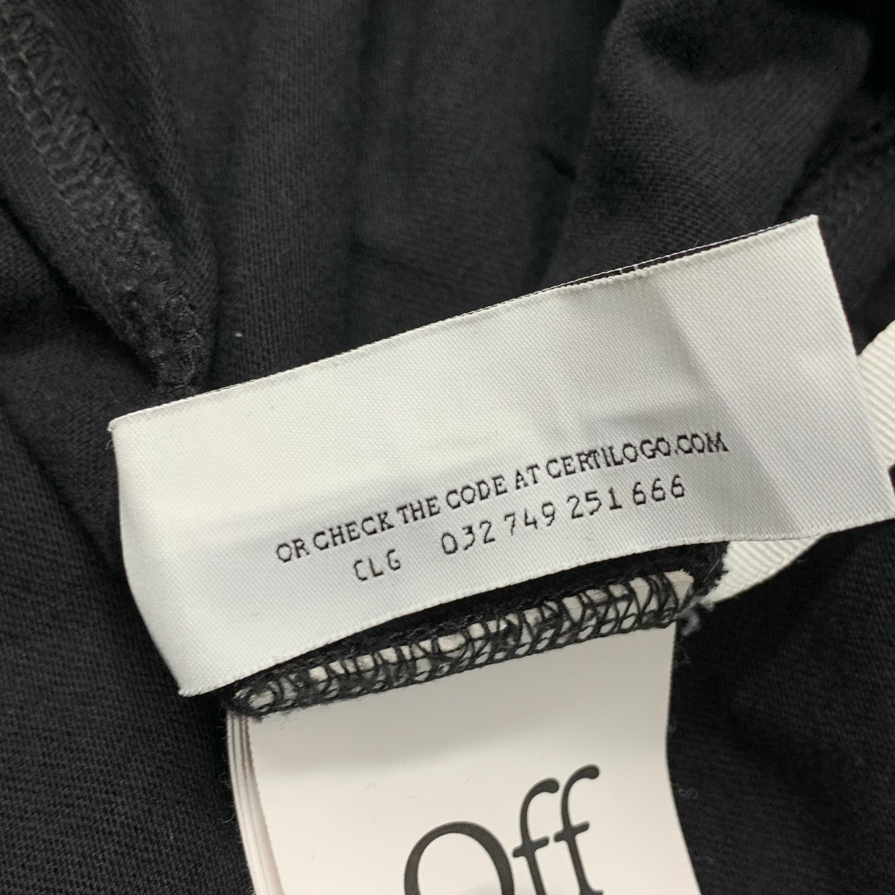 Off White Large Tee Diag Black T-Shirt Virgil Abloh
