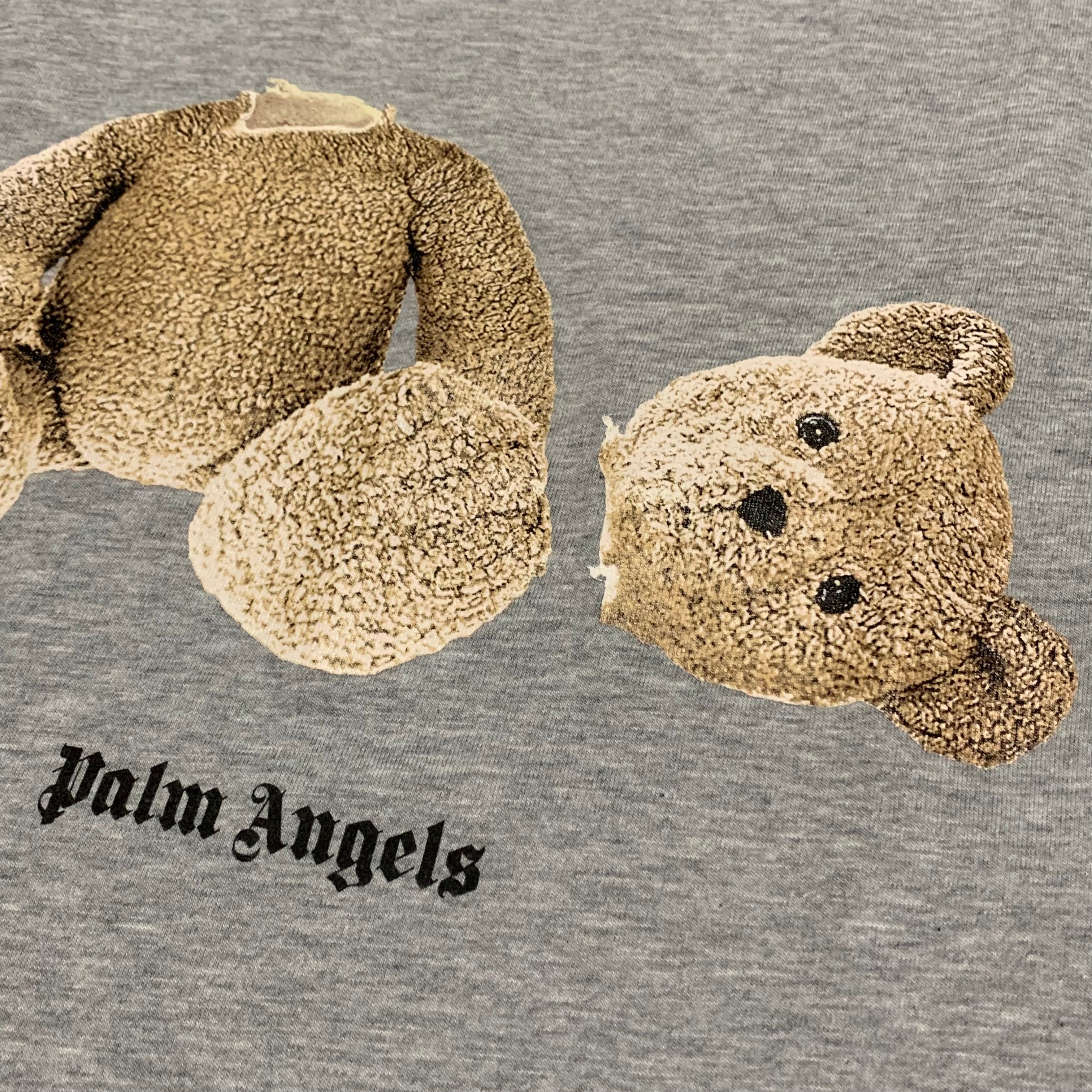 Palm Angels Small Classic Bear Grey Tee