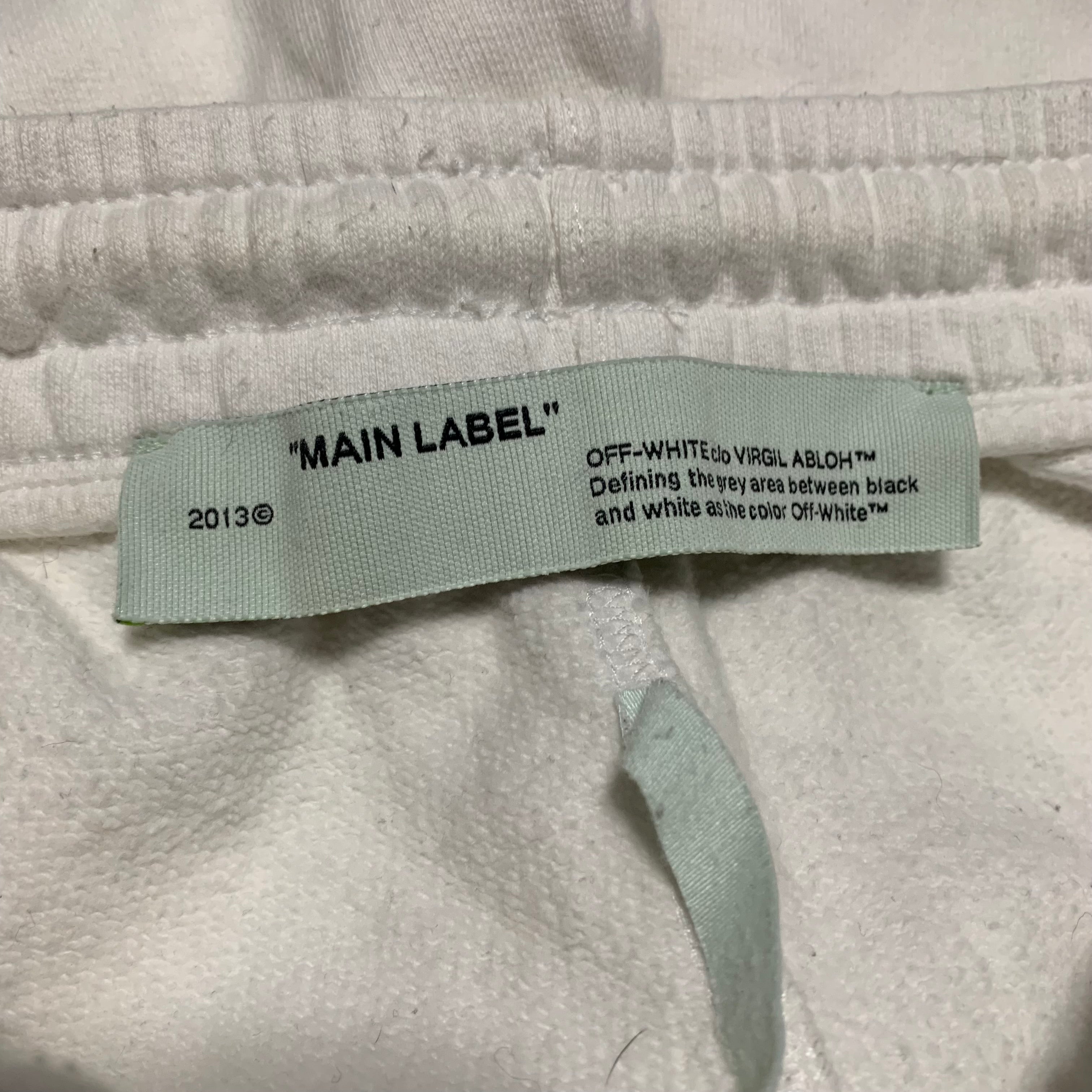 Off White Small Shorts Arachno Spider Arrows White Bottoms Virgil Abloh