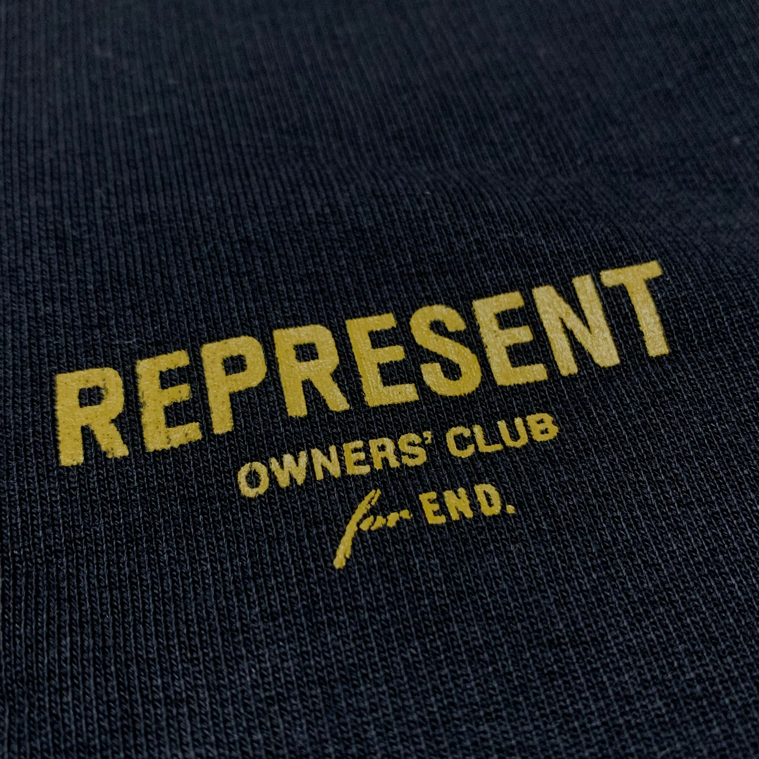 Represent Medium Owners Club End Clothing Black Sweater Sweatshirt Crewneck