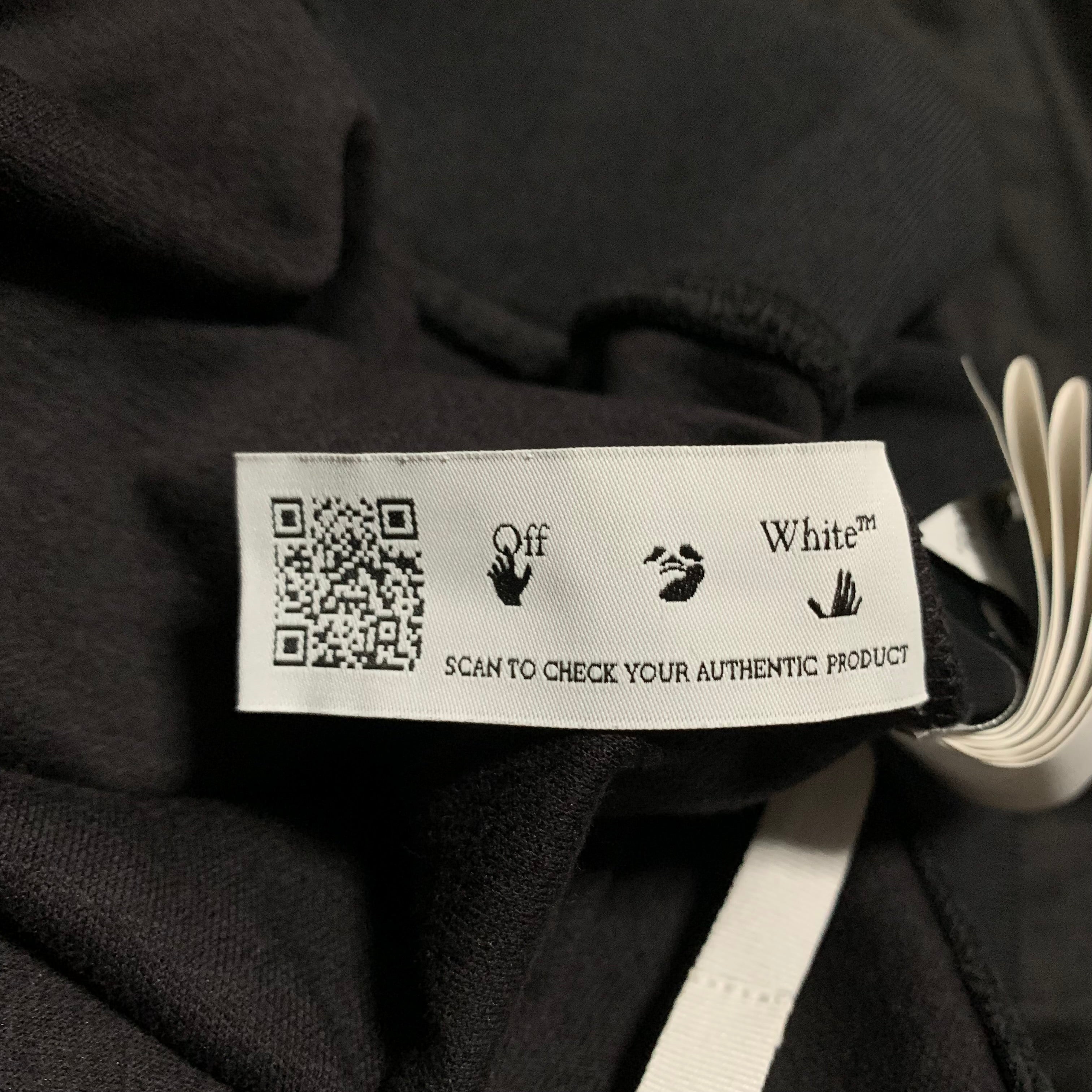 Off White Small Patch Logo Black Hoodie Virgil Abloh