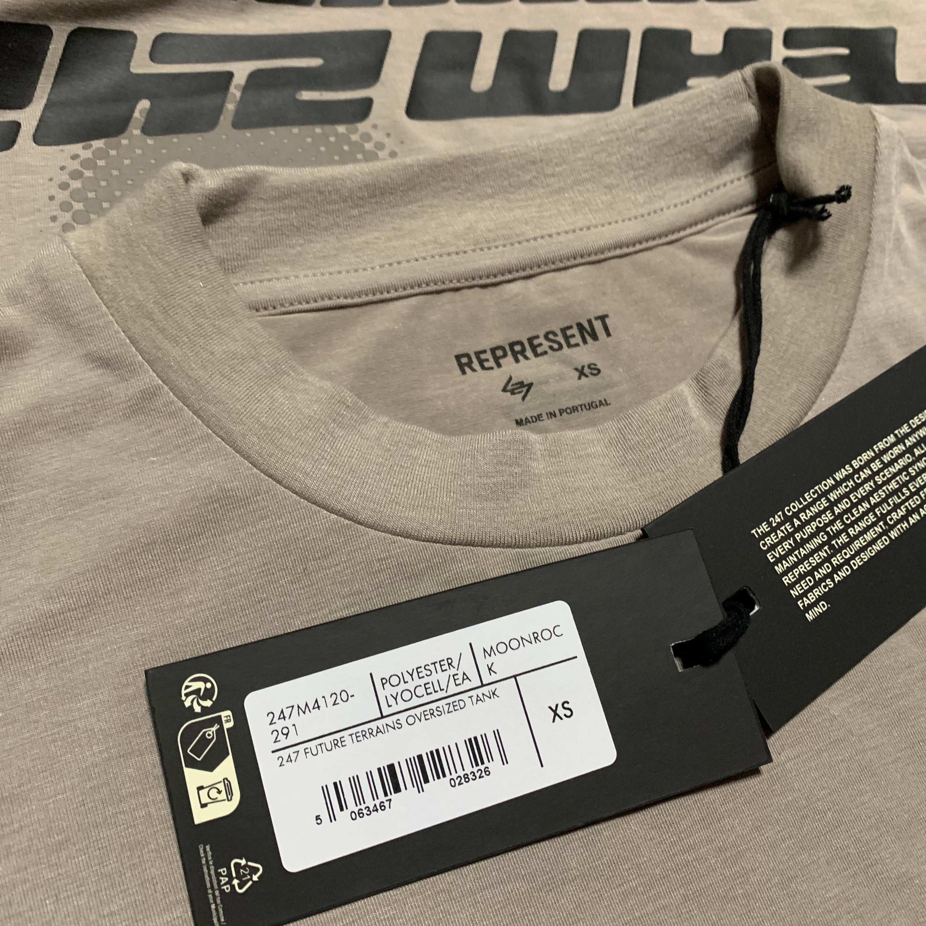 Represent XS 247 Tank Top Moonrock Oversized