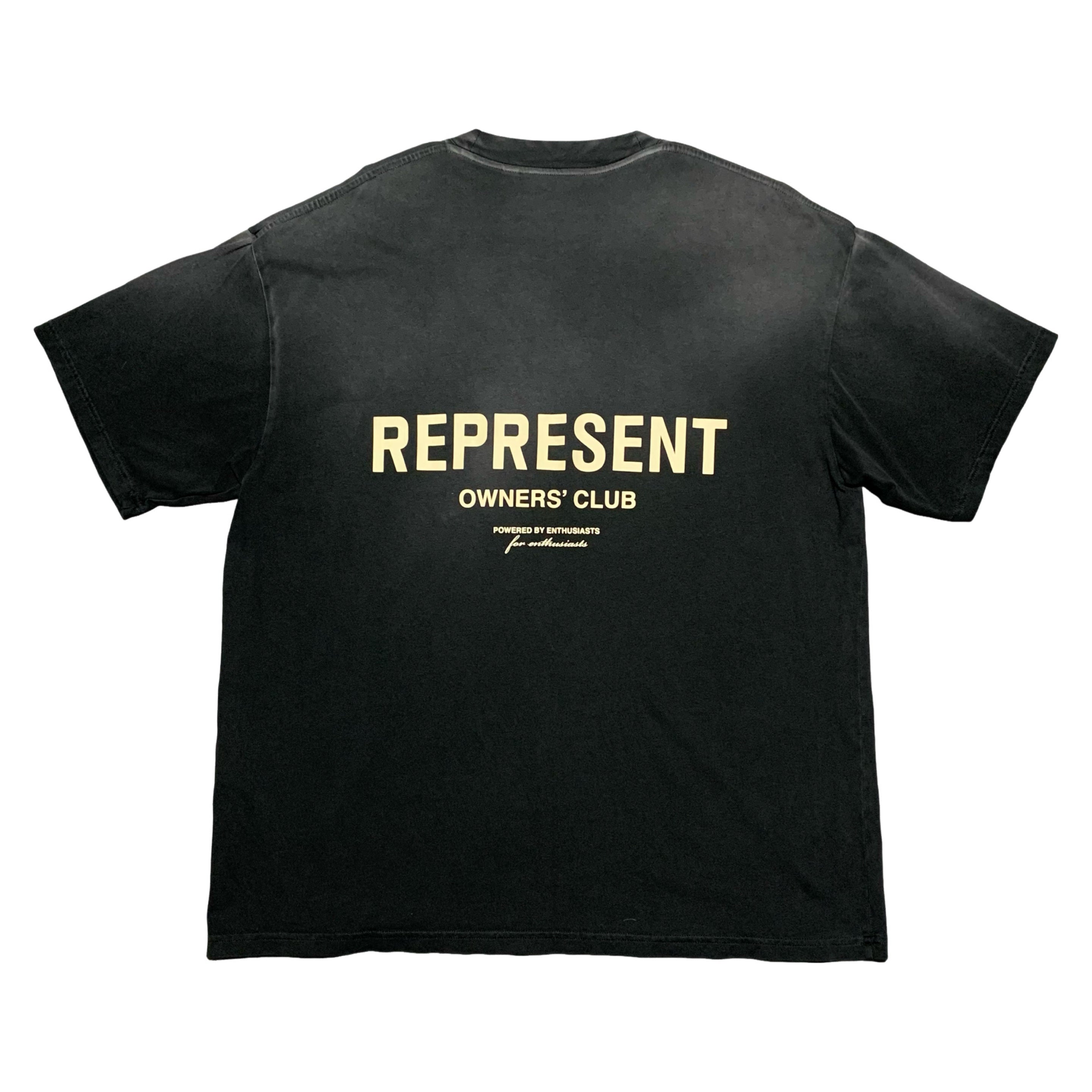 Represent Large Owners Club Stained Black Tee