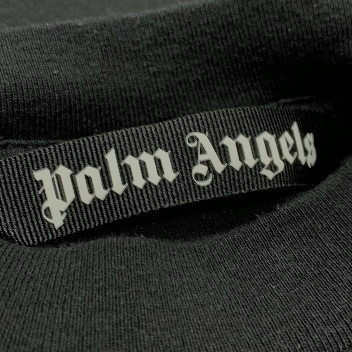 Palm Angels Small Tee Los Angels Sprayed Black T-Shirt