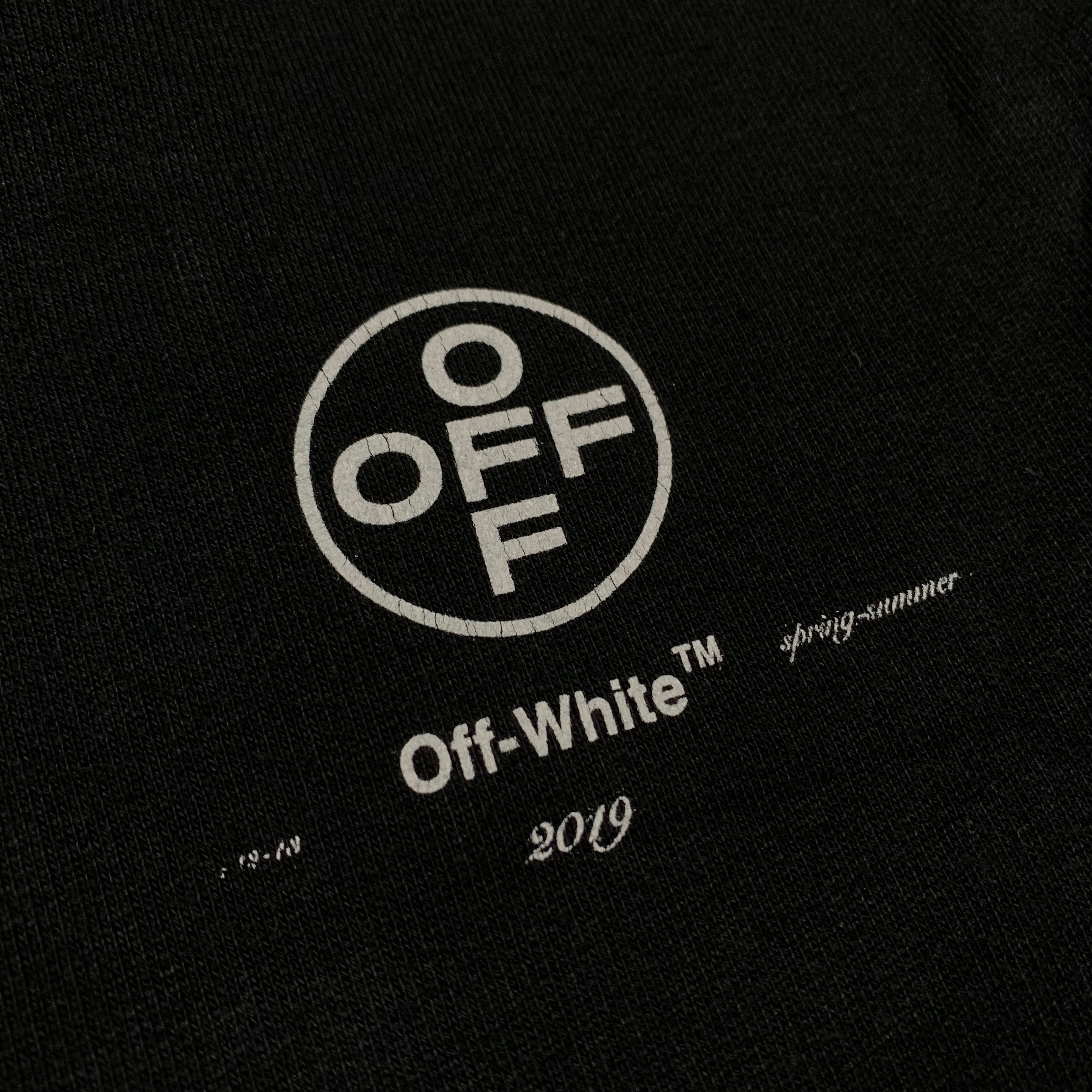 Off White Small Shorts Impressionism Black Sweatpants Bottoms Virgil Abloh