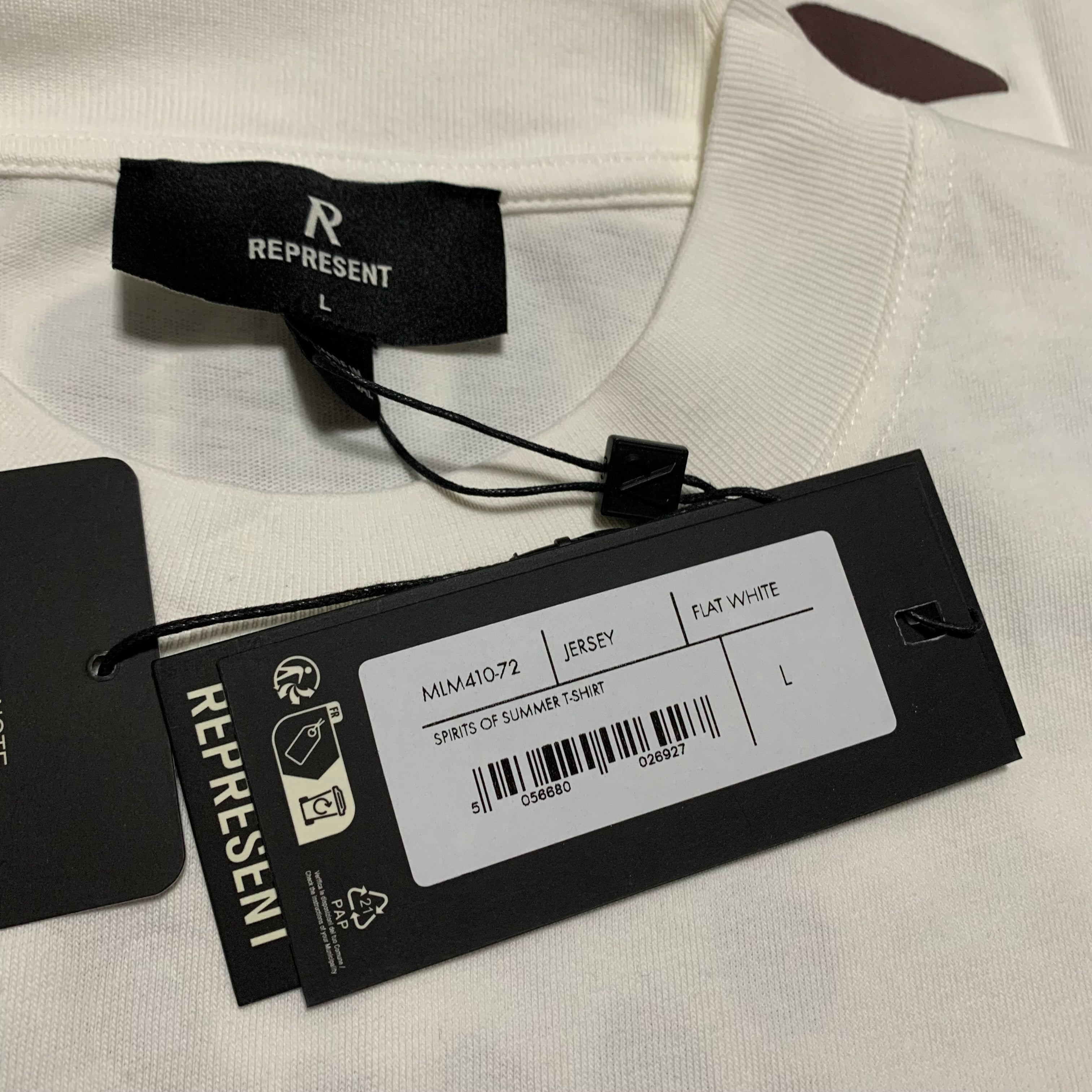 Represent Large Spirits Of Summer Flat White Tee