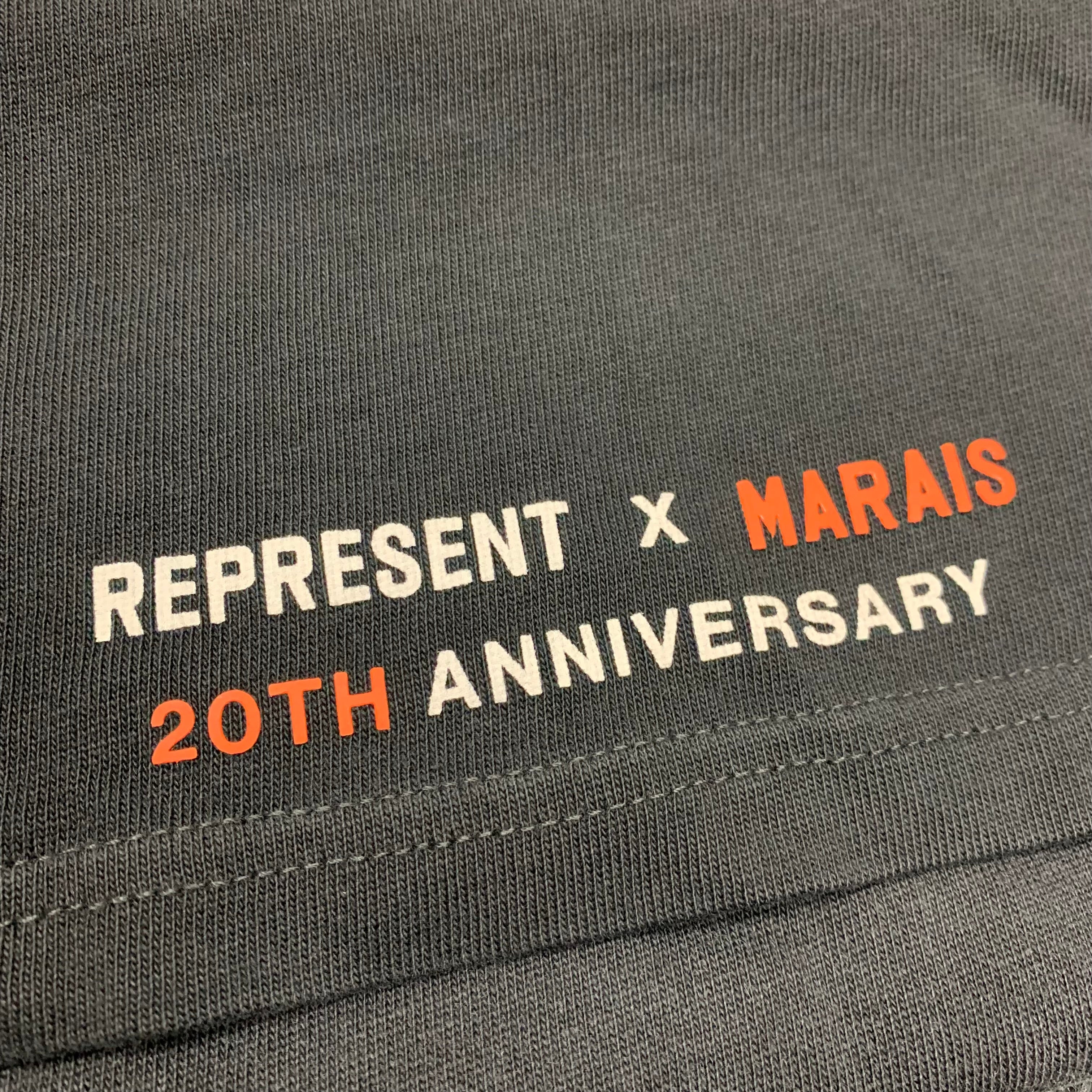Represent Large Tee Marias 20th Anniversary Stained Black T-Shirt