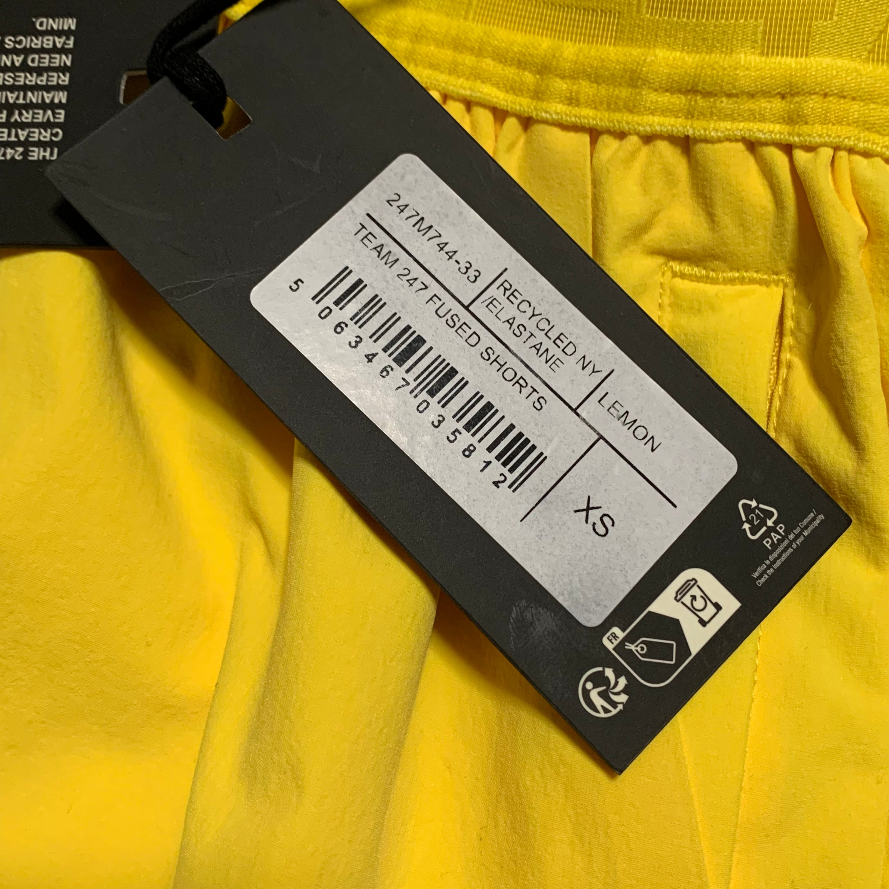 Represent XS Shorts Team 247 Fused Lemon Yellow Bottoms