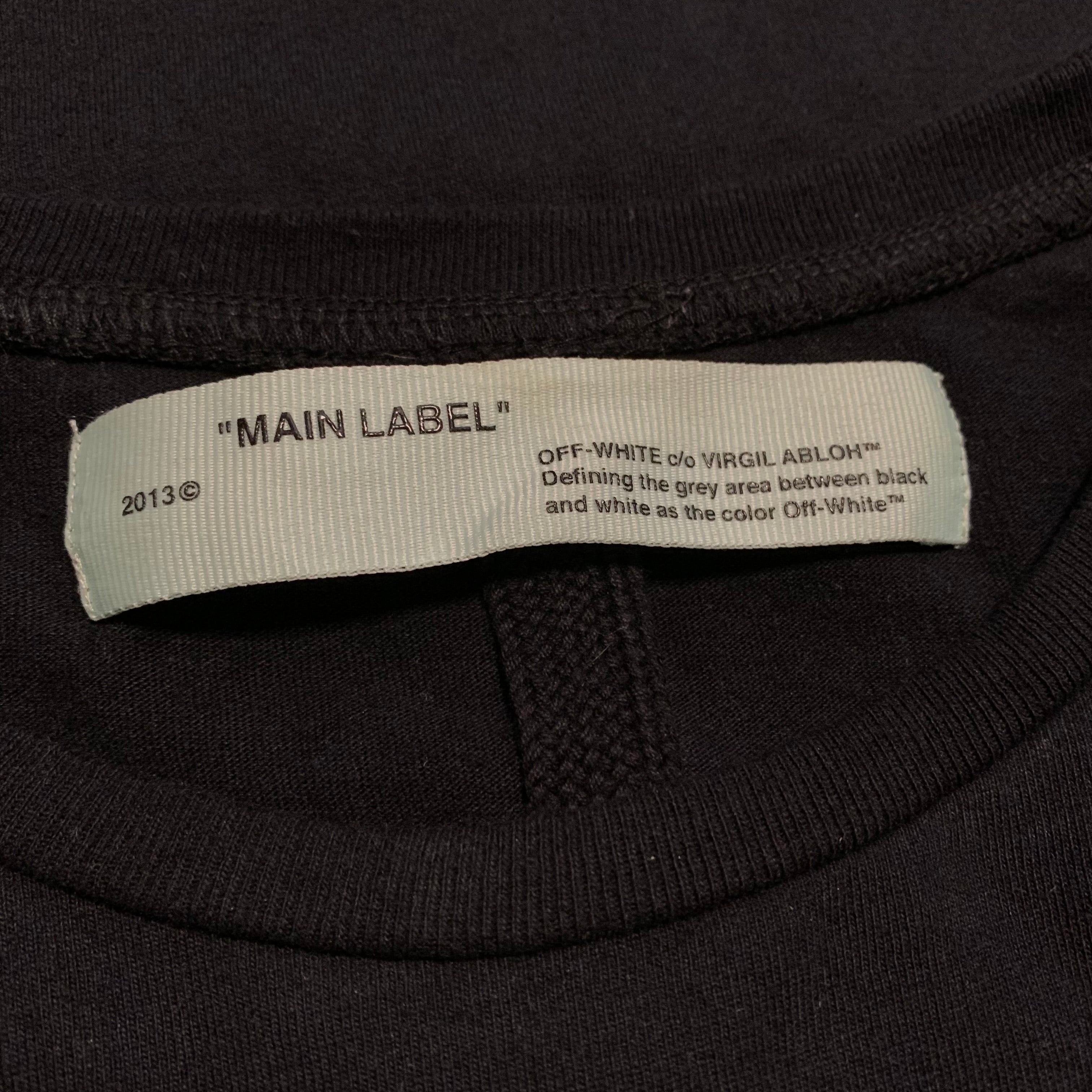 Off White Medium Impressionism Graphic Black Tee Virgil Abloh