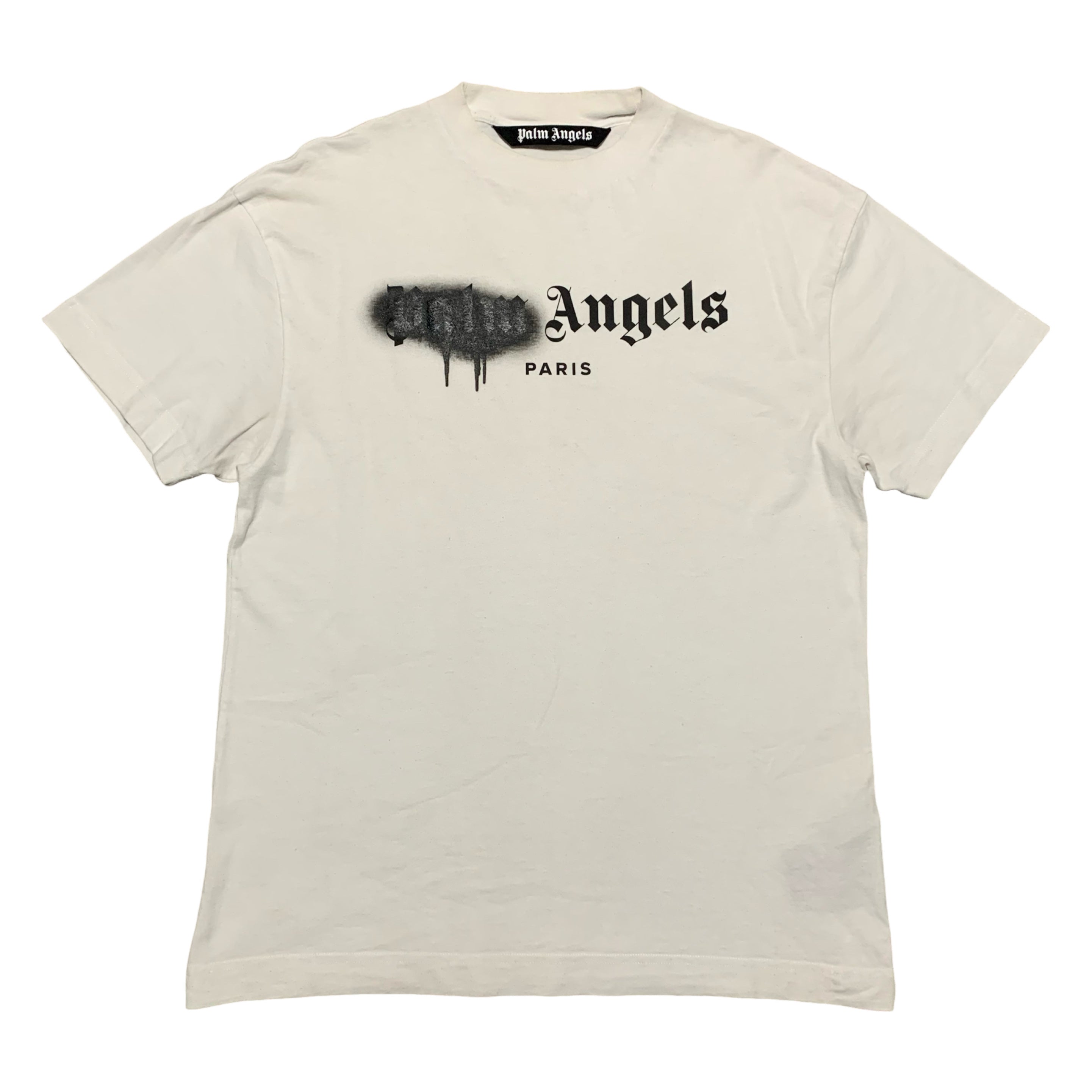 Palm Angels Medium Paris Sprayed White Tee