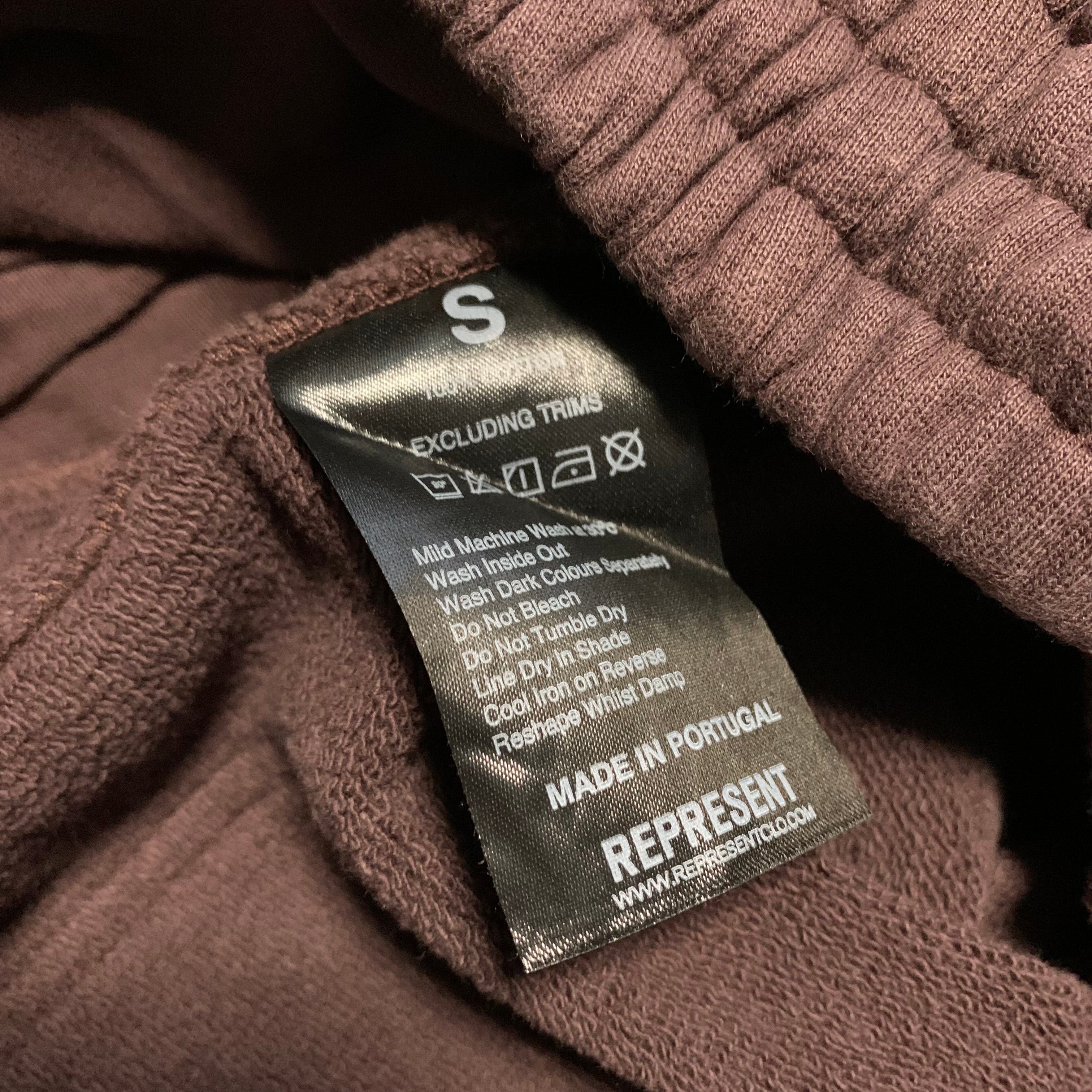 Represent Small Shorts Blanks Plum Jogger Bottoms