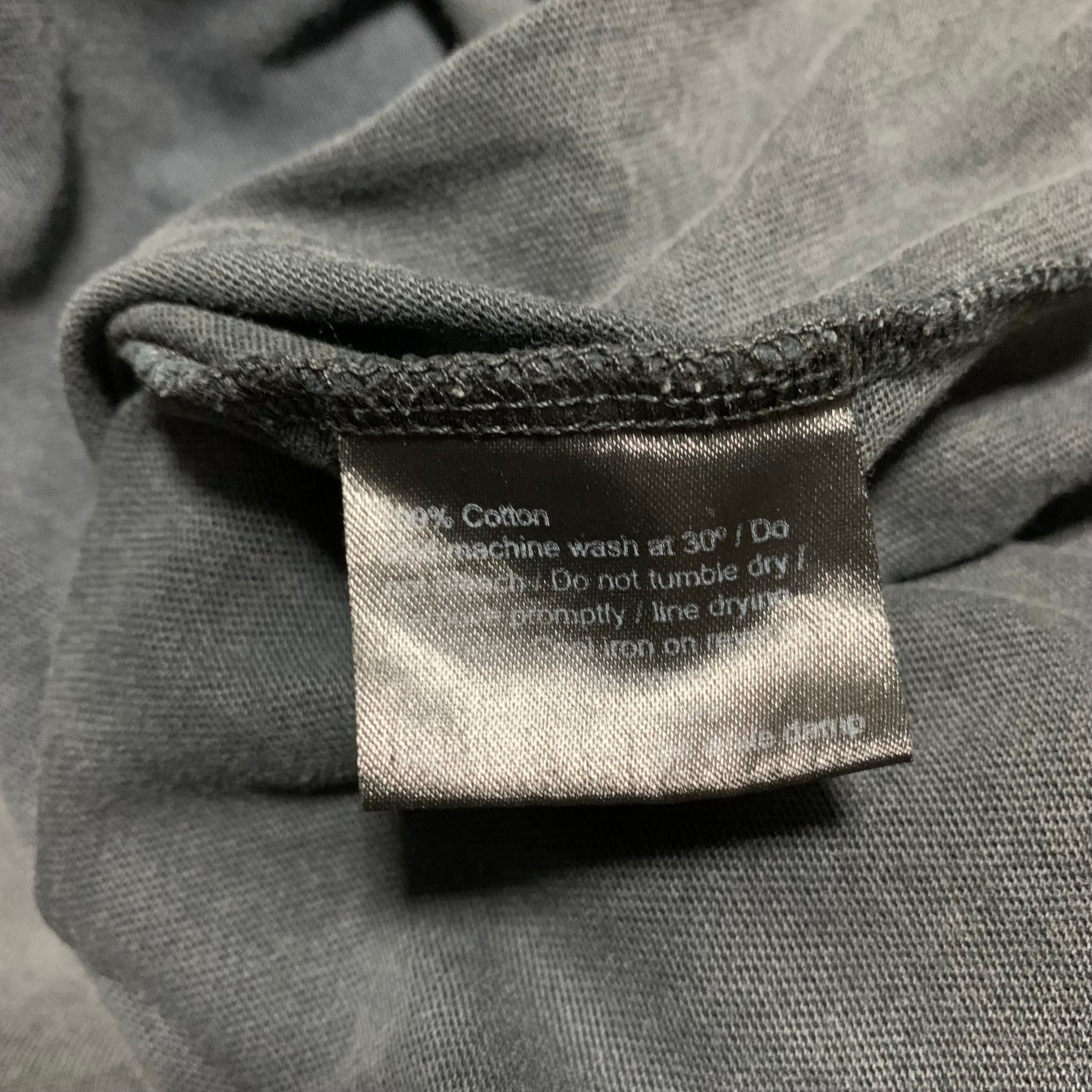 Represent Large Embroidered Vintage Grey Tee