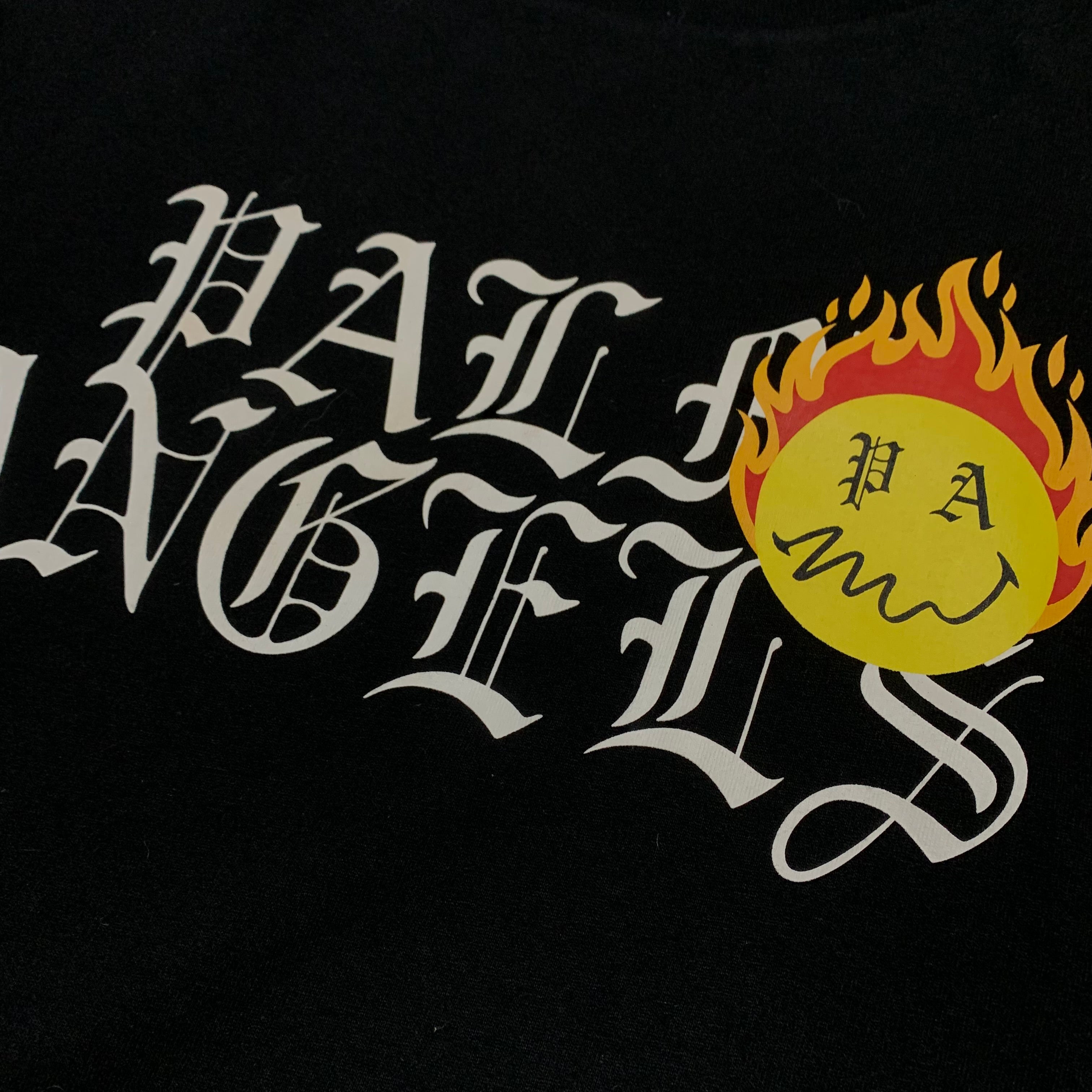 Palm Angels Medium Burning Head Black Tee