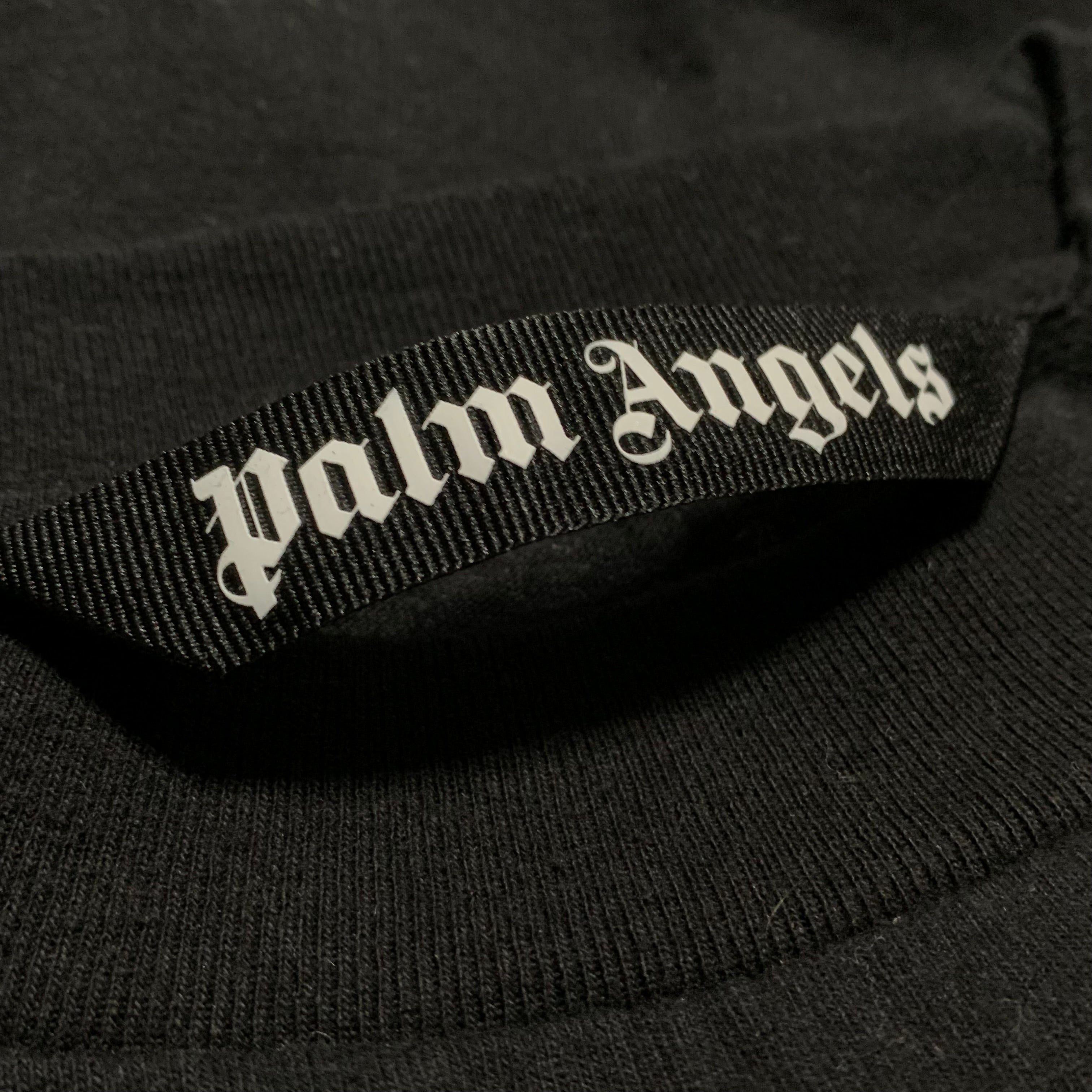 Palm Angels Large Parrot Logo Black Tee