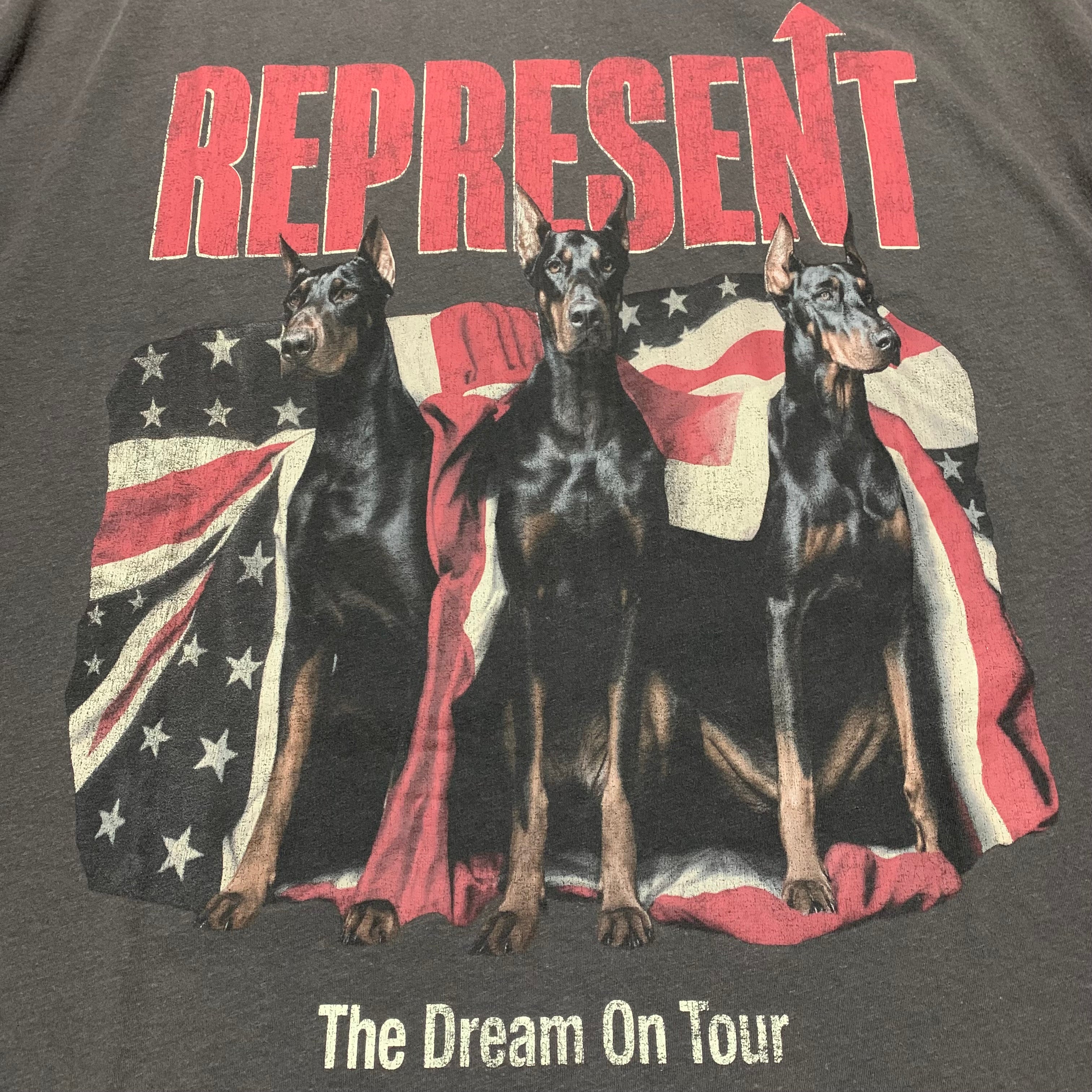Represent Large Dream On Tour Sun Fade Grey Tee