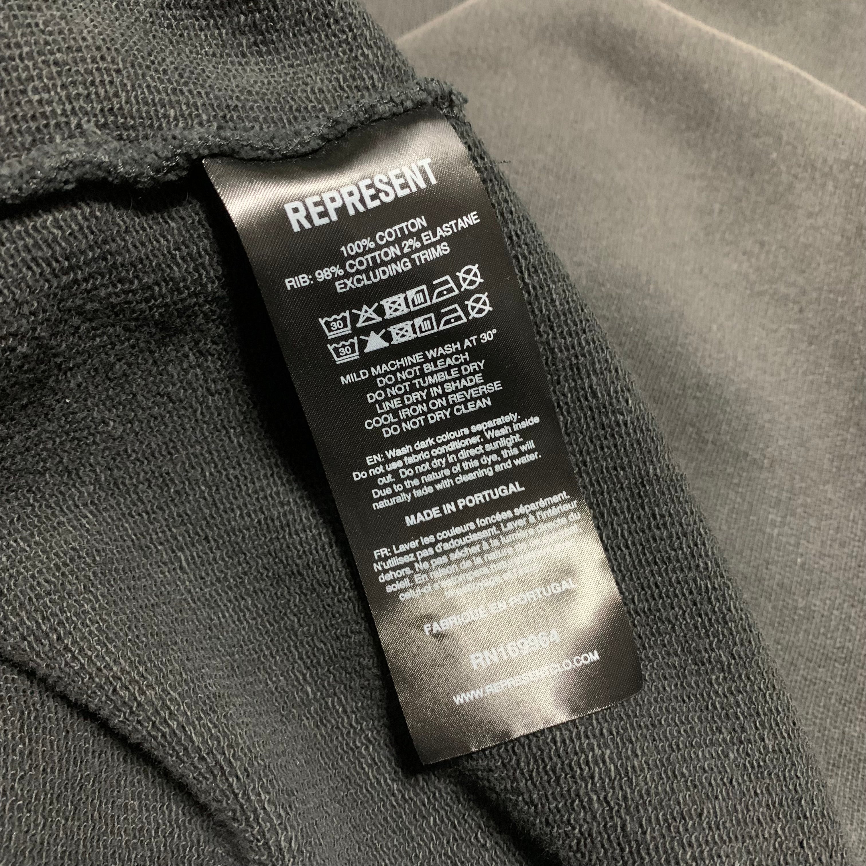 Represent XL Property Of End Stained Black Hoodie