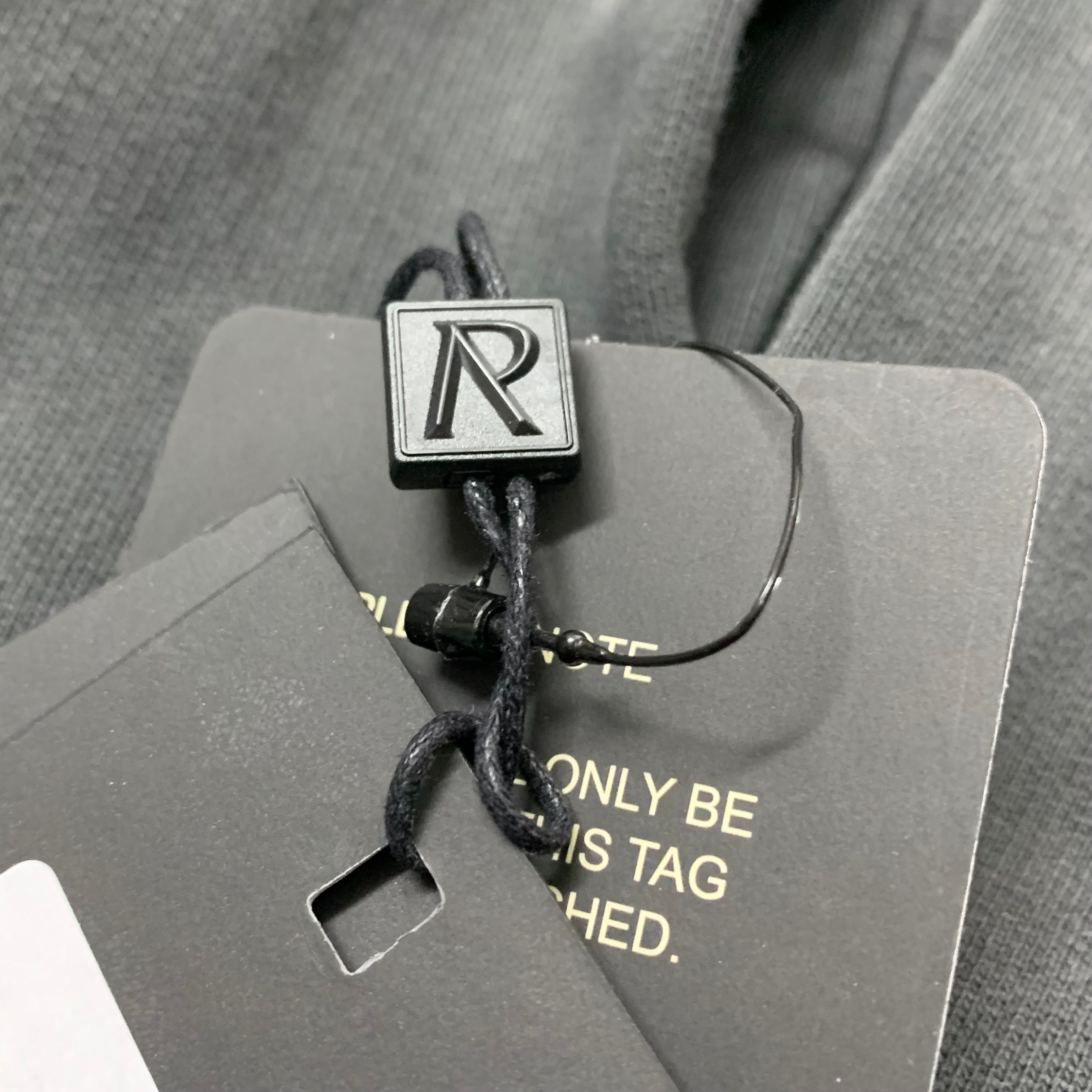 Represent Small Hoodie Embellished Stained Black Hoodie (RRP £180)