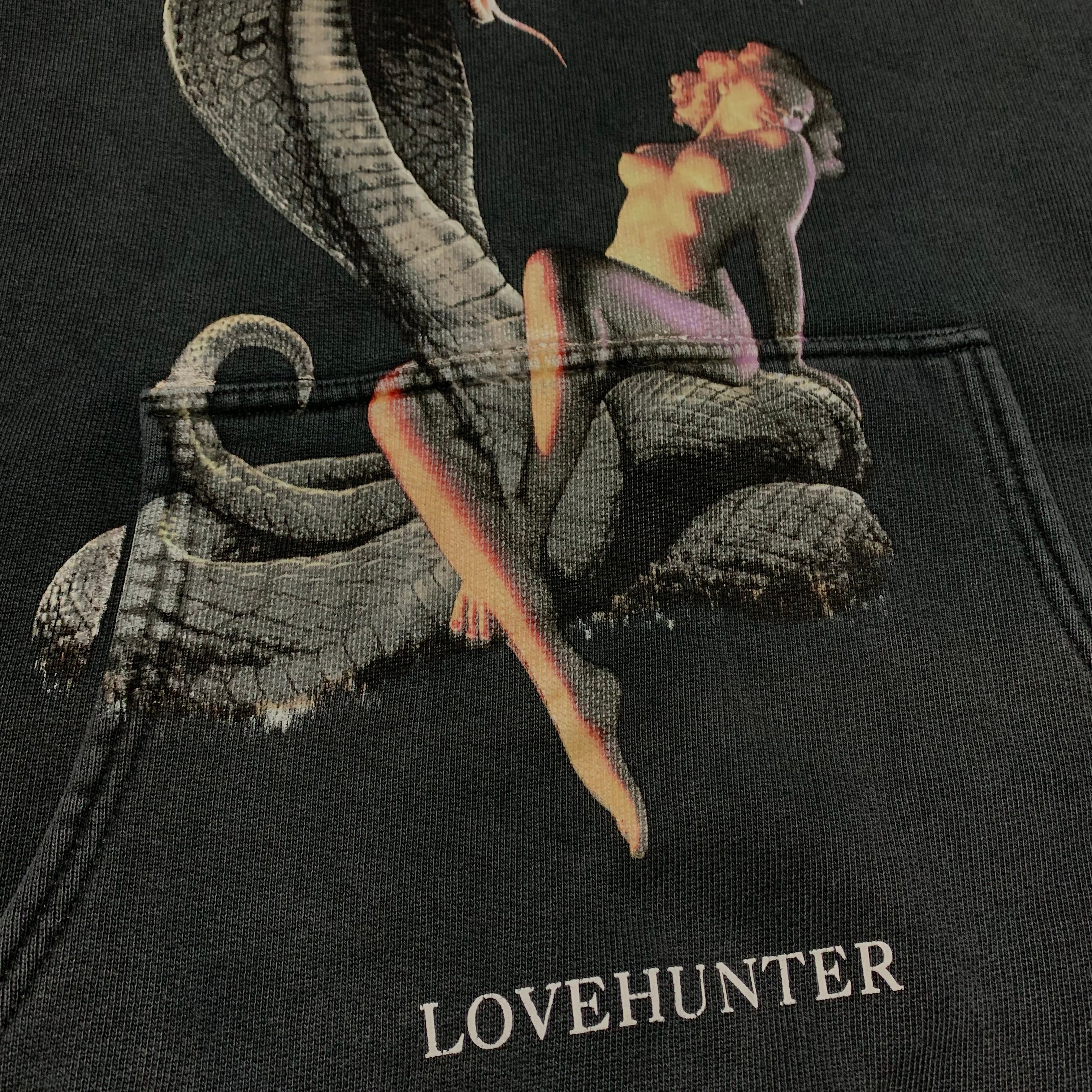 Represent Large Love Hunter Vintage Black Hoodie