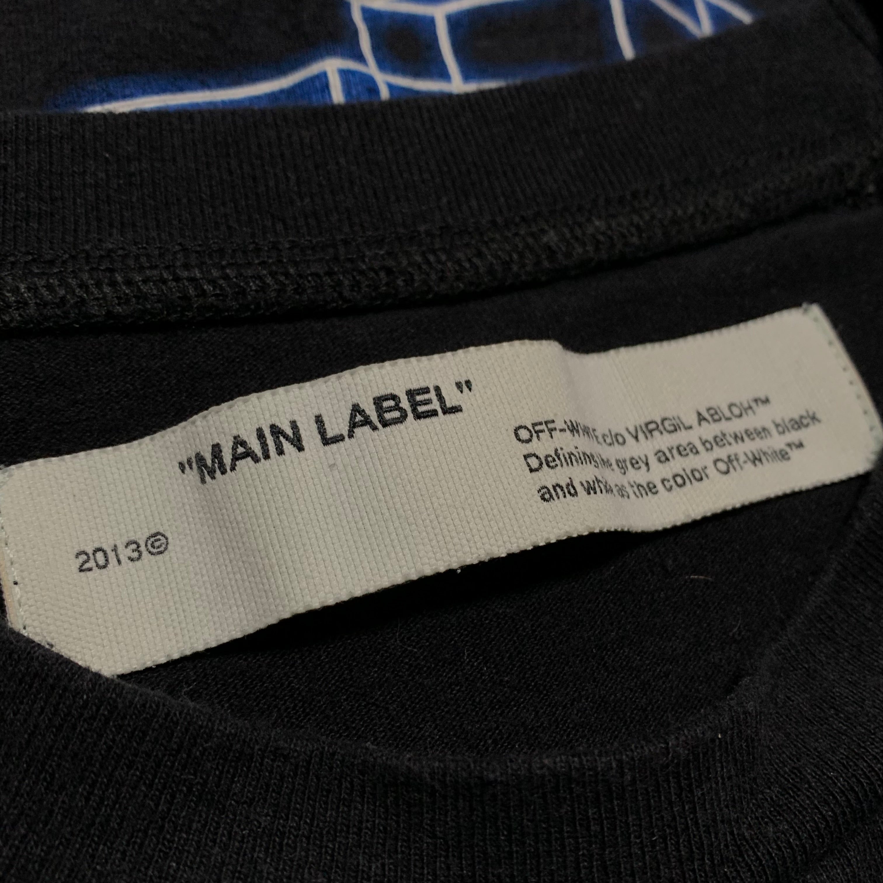 Represent Small Rationalism Black Tee Virgil Abloh