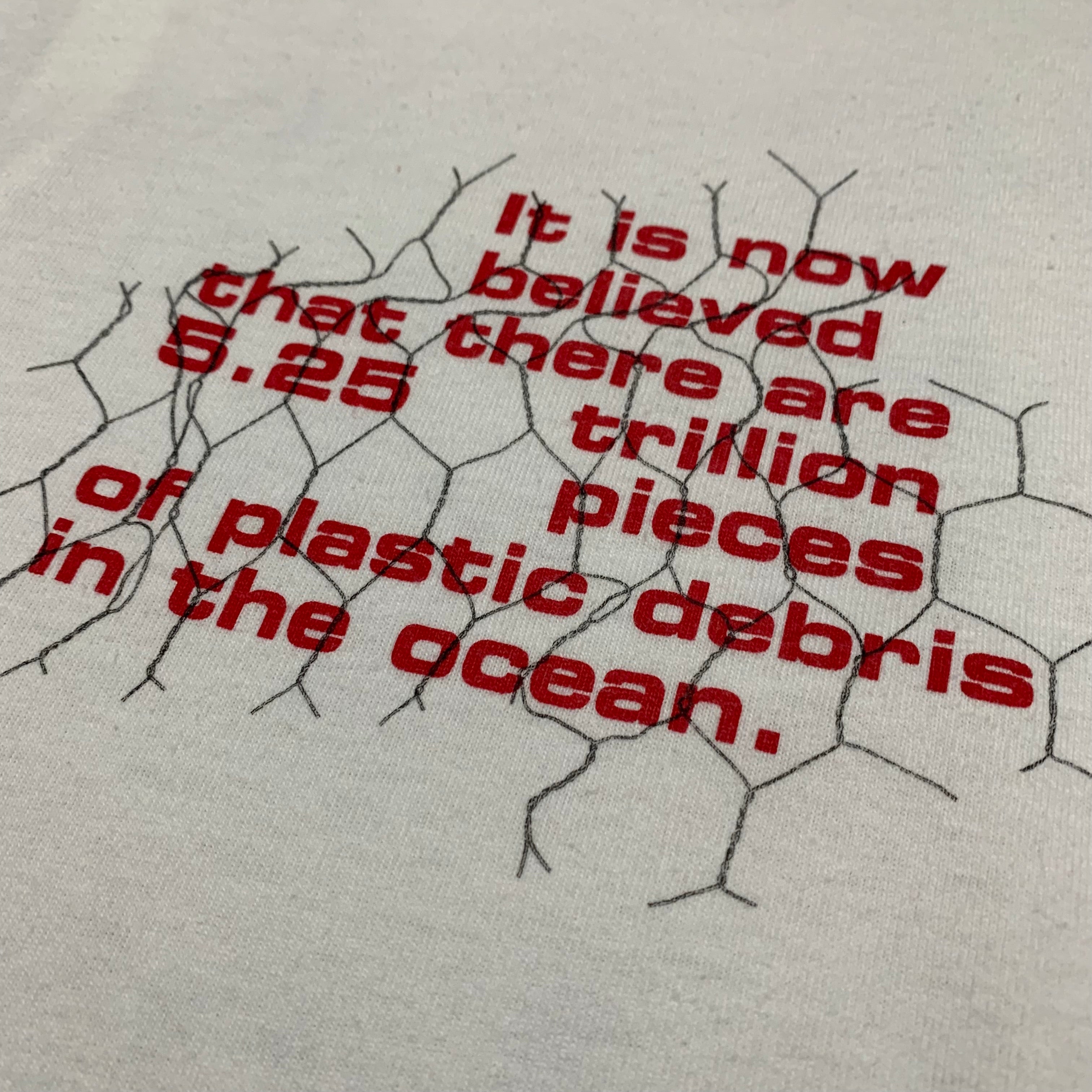 Off White Medium Ocean Debris White Tee Virgil Abloh