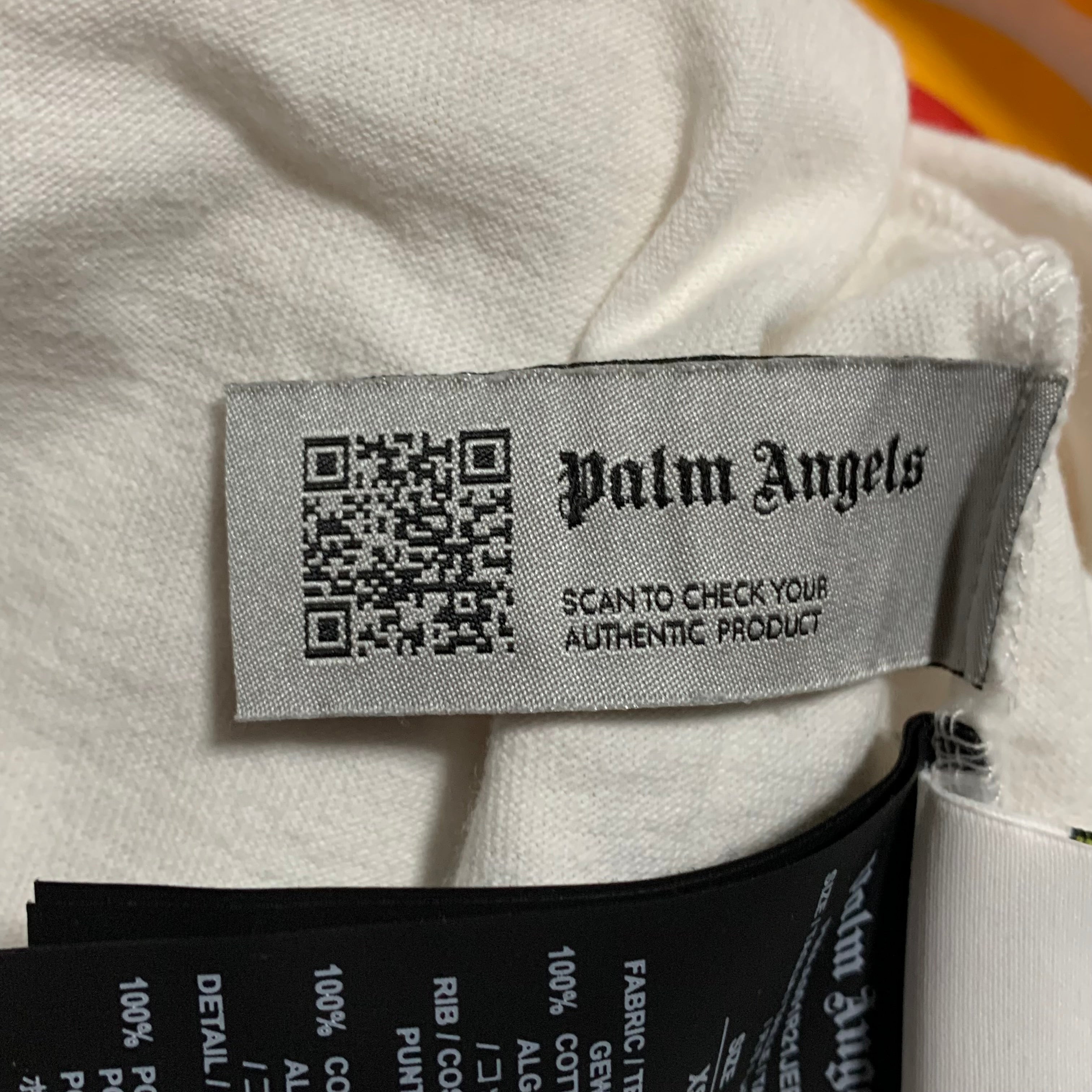 Palm Angels XS Burning Head White Tee 2021