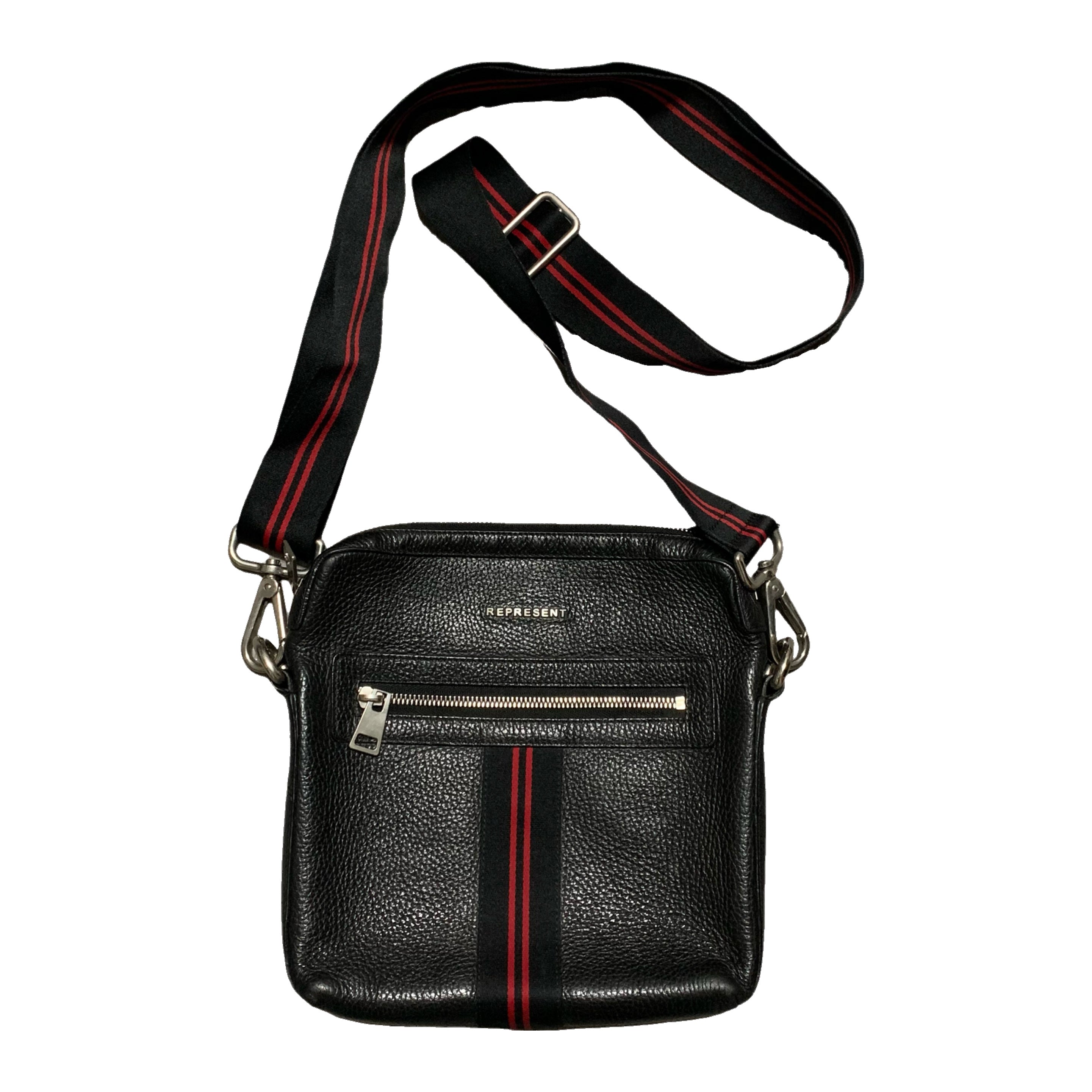 Represent Bag Black Leather Side Crossbody Bag