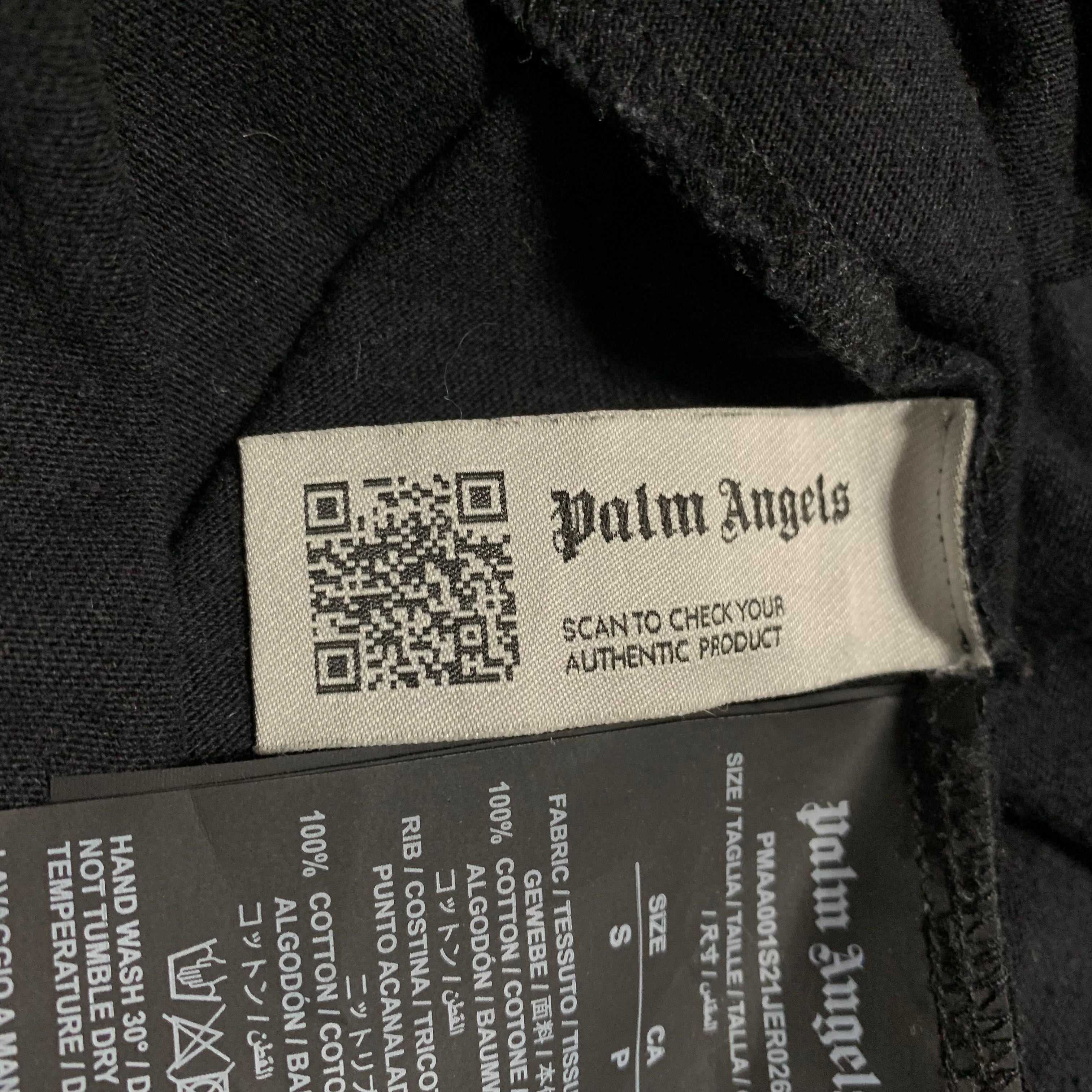 Palm Angels Small Milano Graphic Sprayed Black Tee