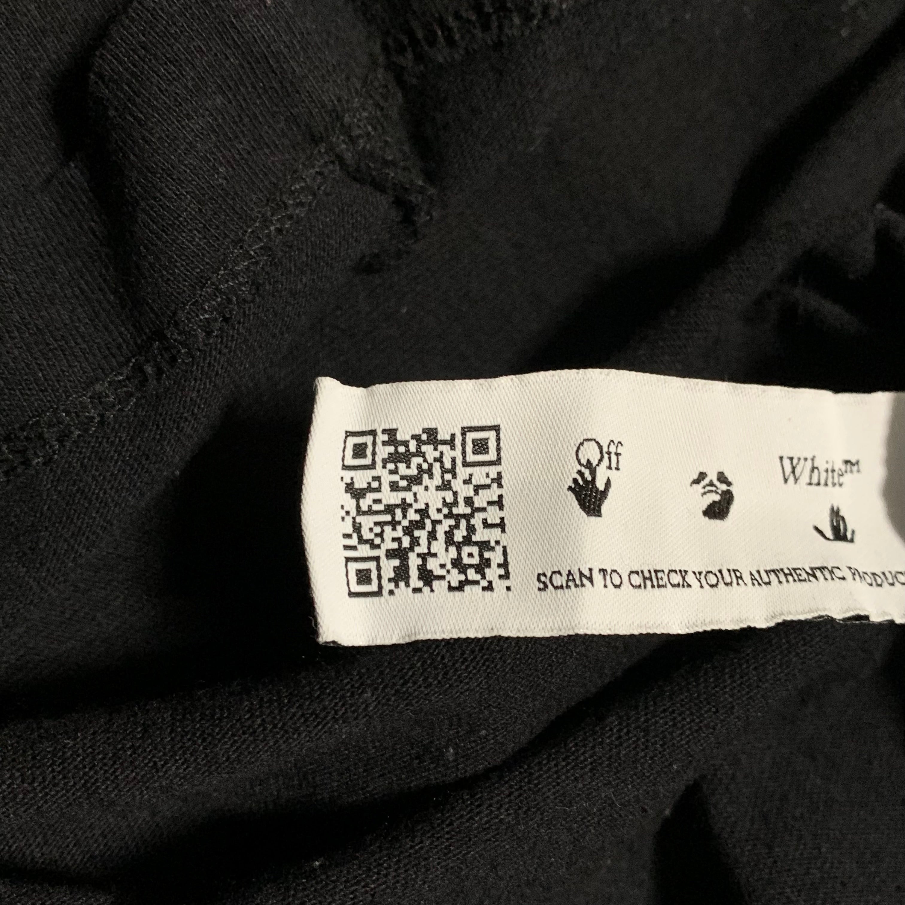 Off White Small Graffiti Arrows Black Tee Virgil Abloh