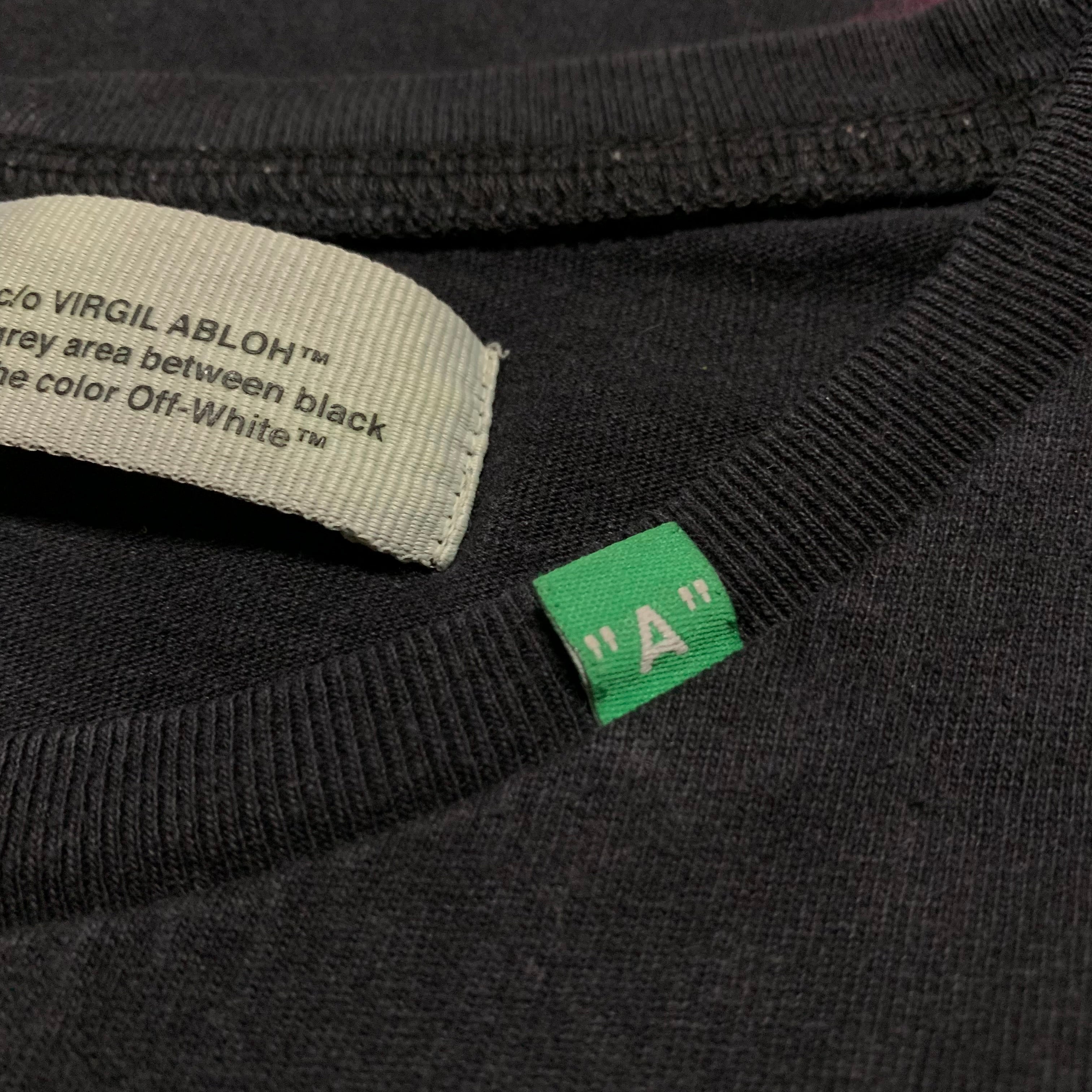 Off White Small Impressionism Arrows Black Tee Virgil Abloh