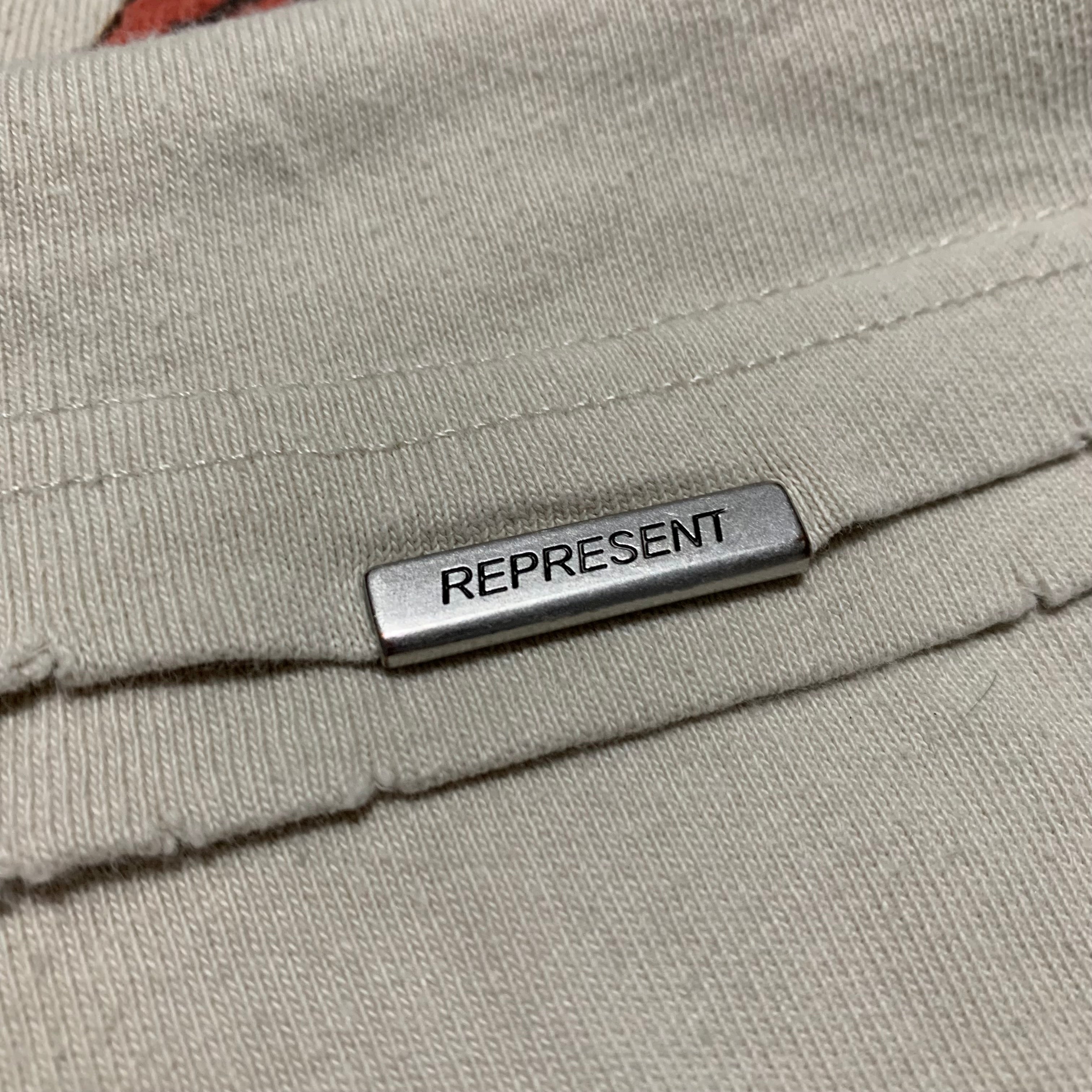 Represent Large Rep N Resent Vintage White Tee