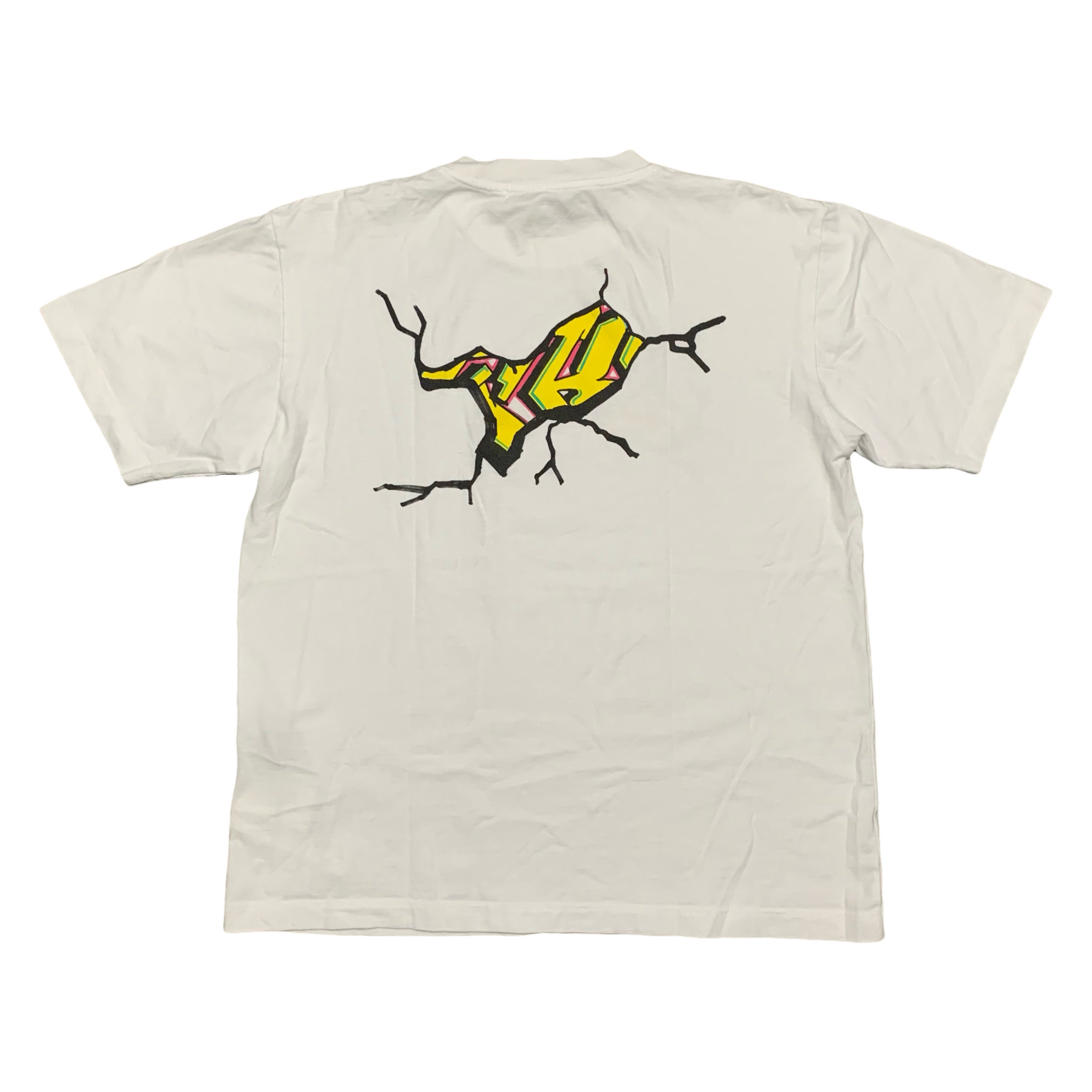 Off White XS Graffiti Graphic White Tee Virgil Abloh