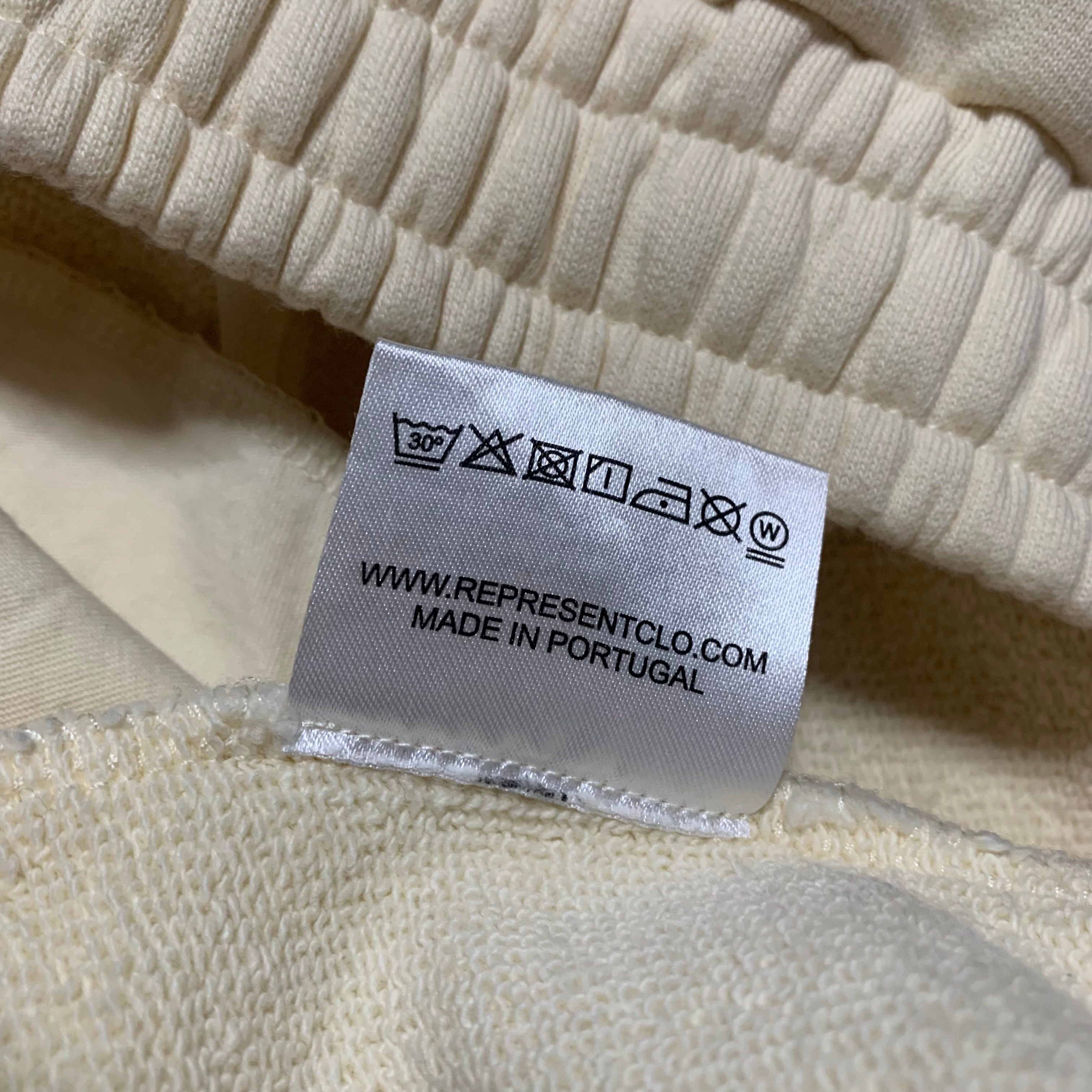 Represent Large Shorts Owners Club Cream White Shorts