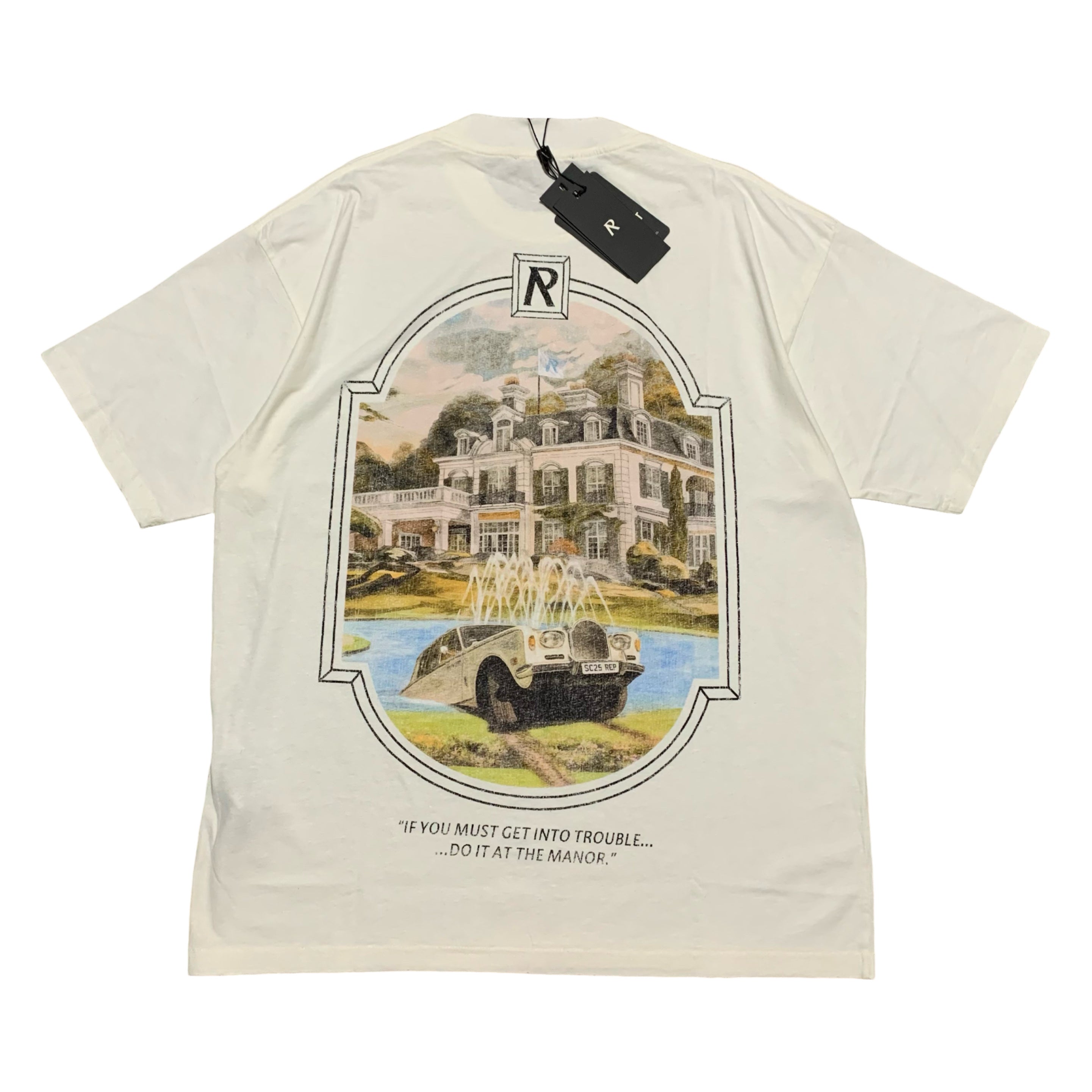 Represent Small Revere Manor Aged White Tee