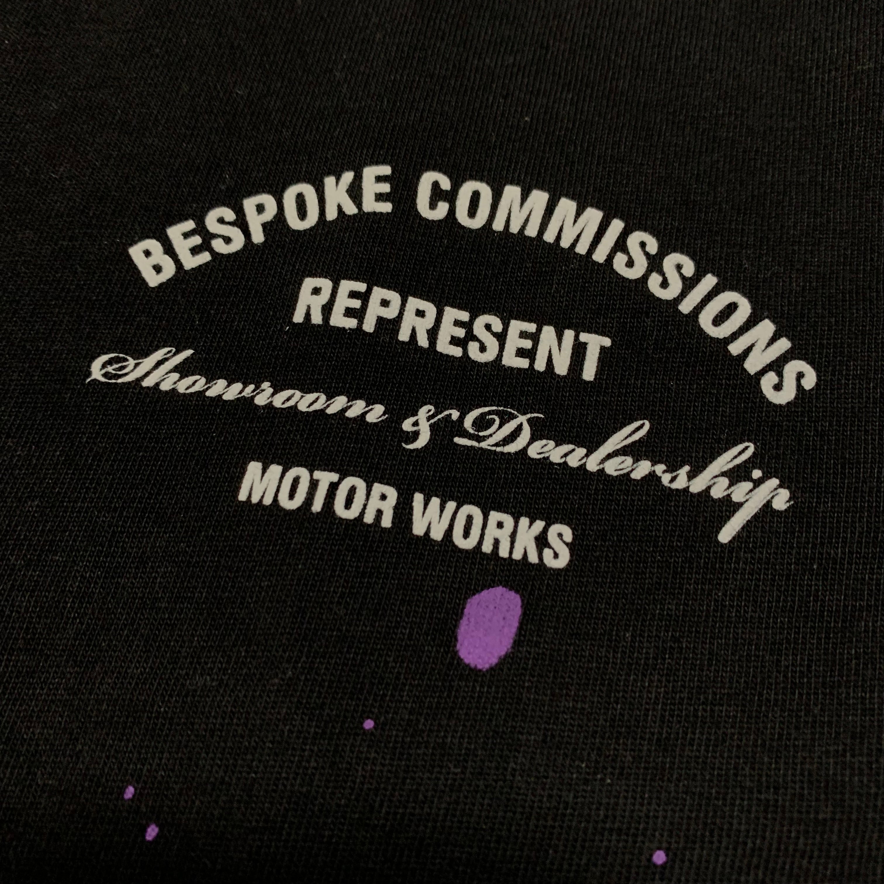 Bape Large Bespoke Commissions Jet Black Tee 'Paint Splatter'
