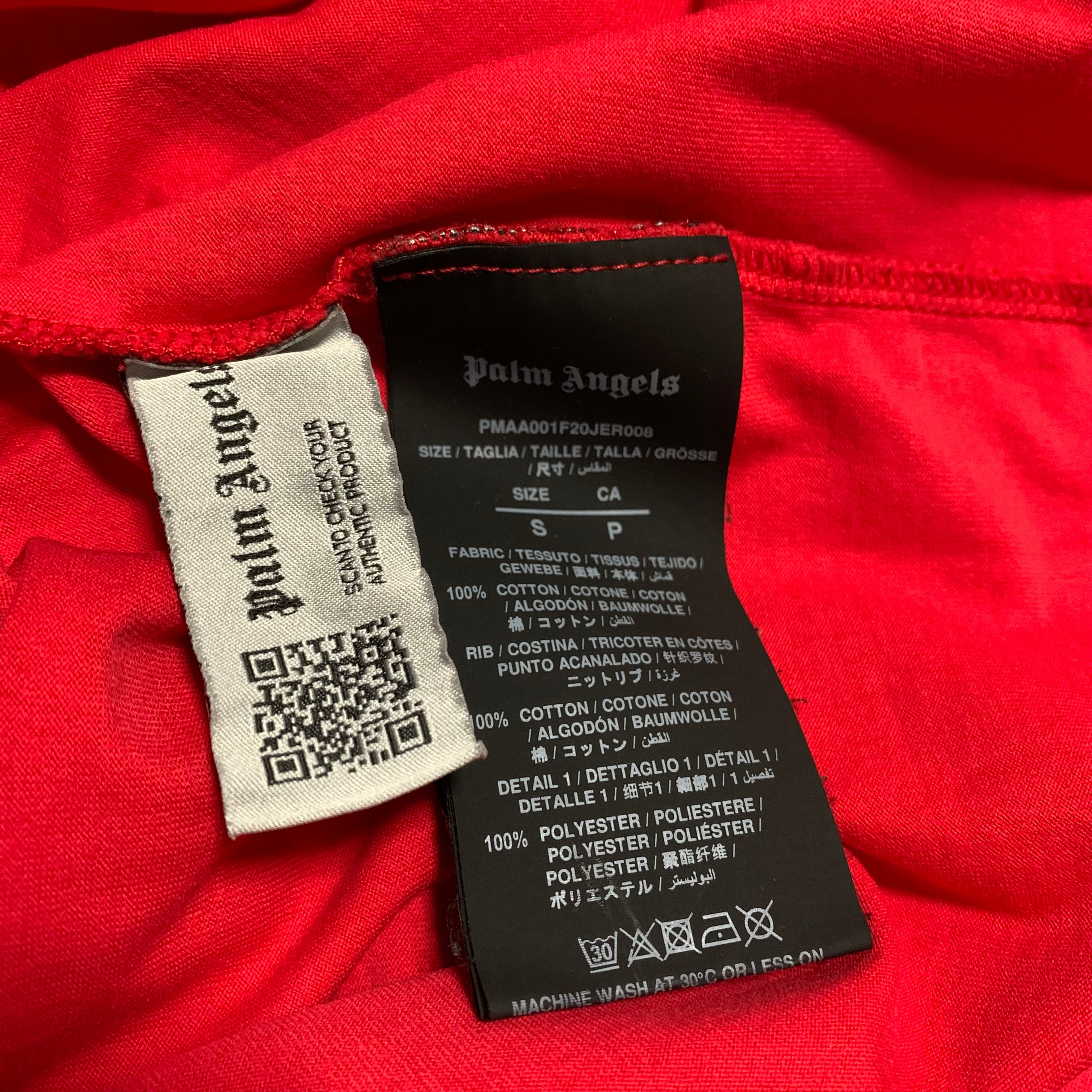 Palm Angels Small Desert Logo Red Tee