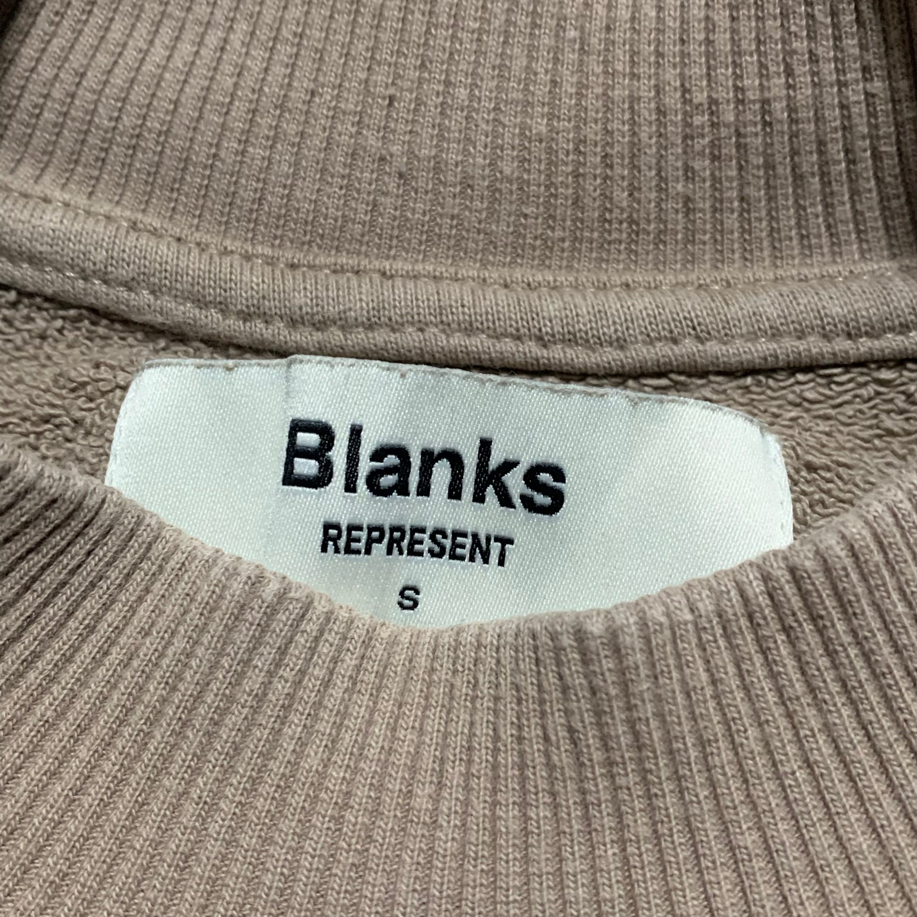 Represent Small Blanks Beige Sweater Sweatshirt Crewneck