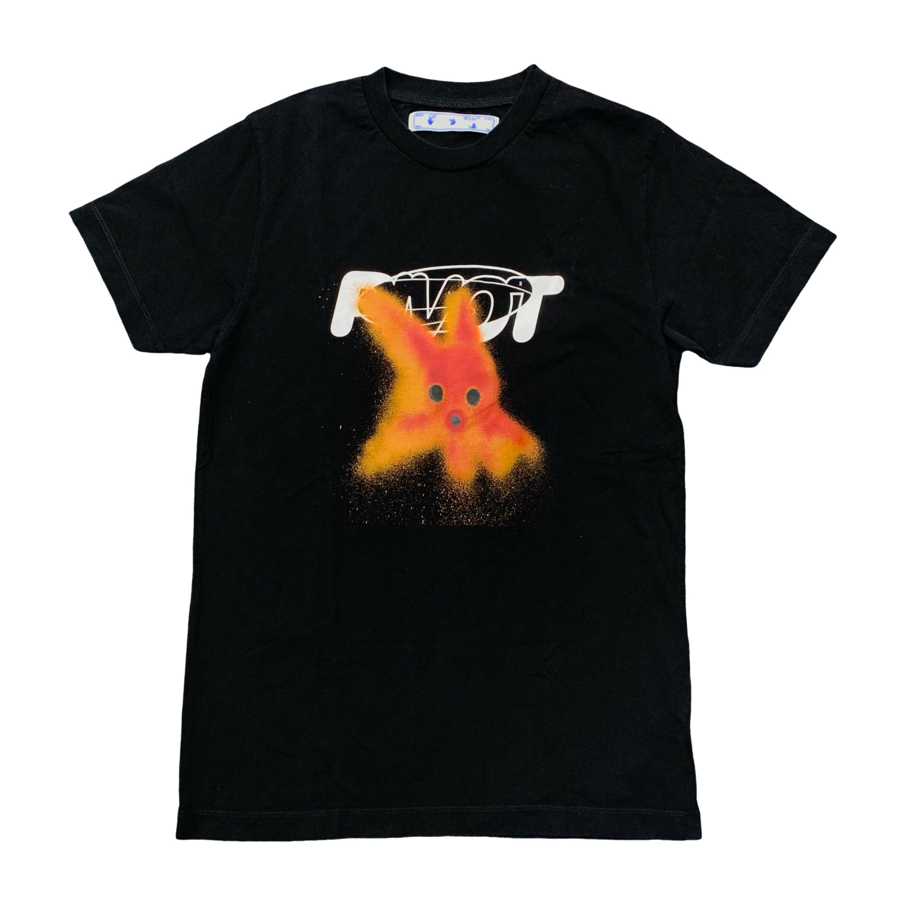 Off White Small Tee Pivot Fish Arrows Black T-Shirt Virgil Abloh