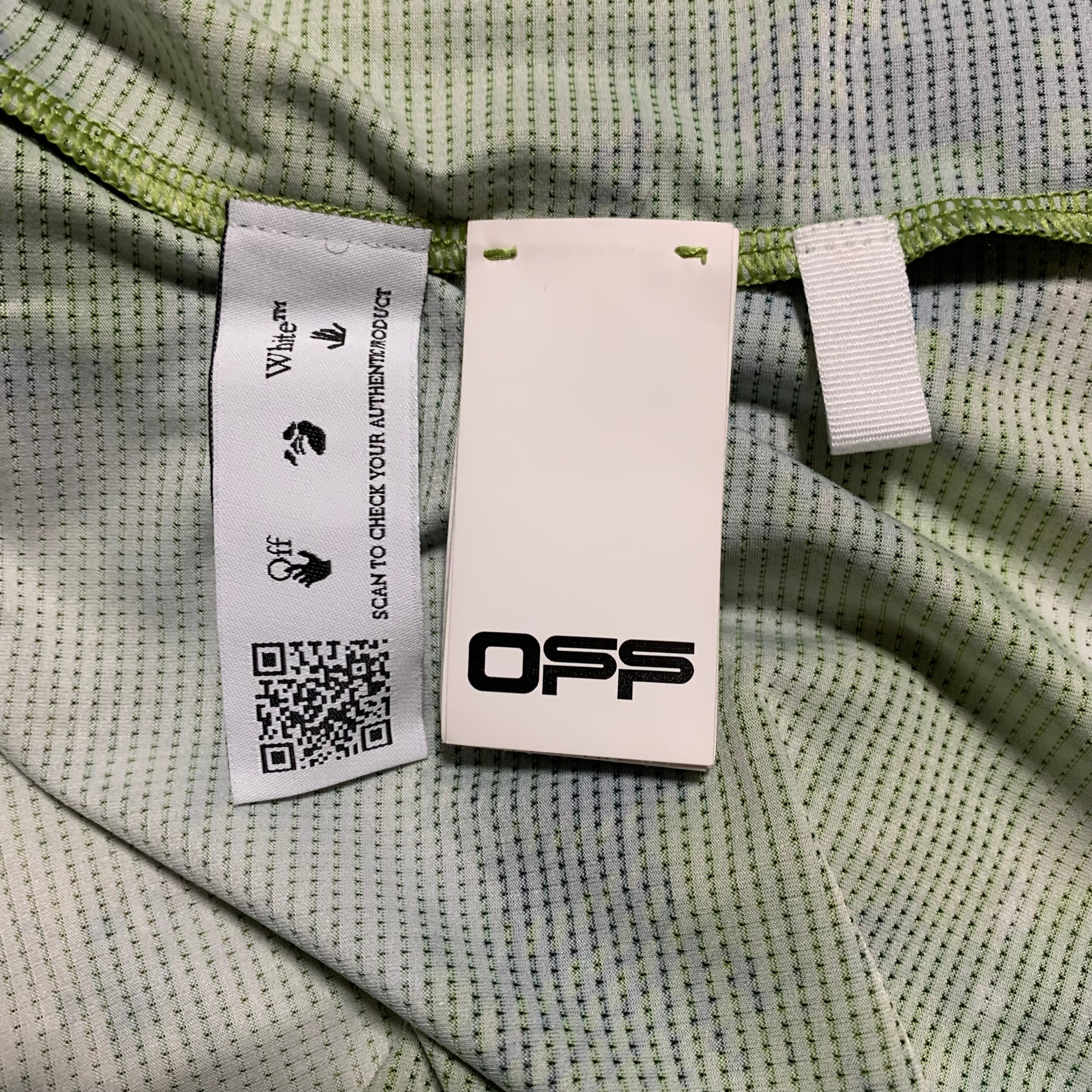 Off White Medium Active Camo Logo Green Tee Virgil Abloh