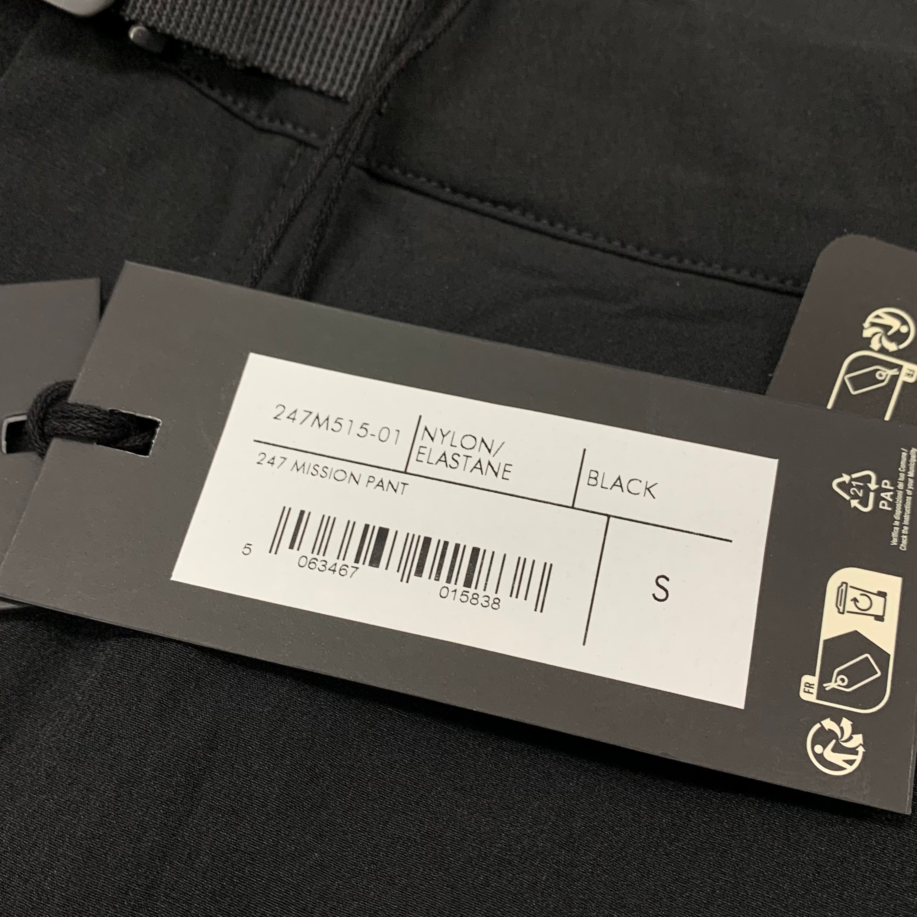 Represent Small Pant 247 Mission Black Pant Bottoms (RRP £160)