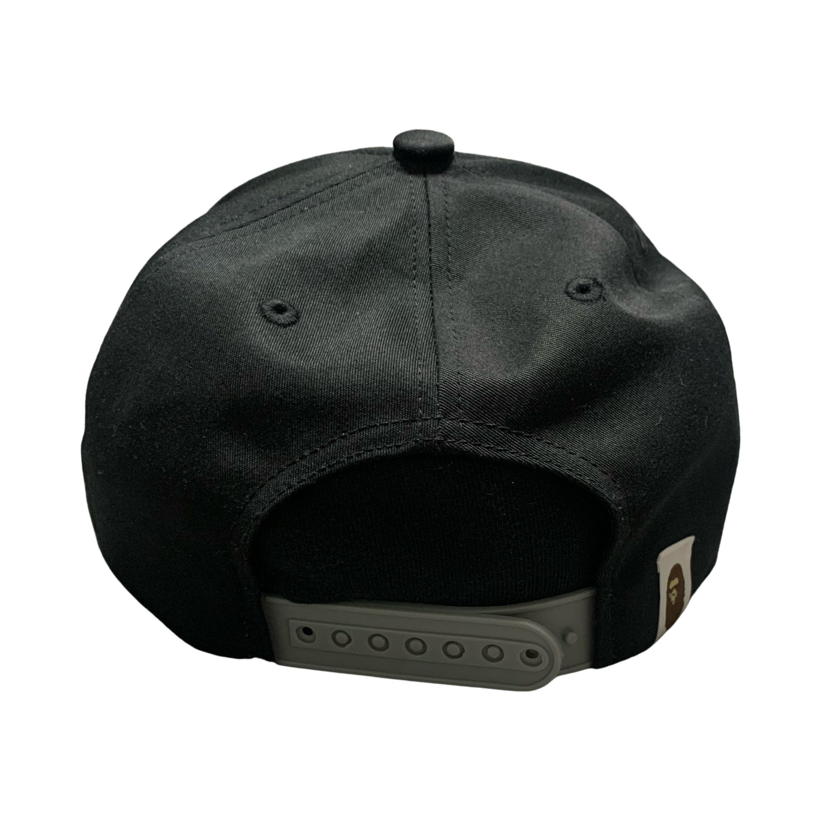Bape Cap Sequin Black A Bathing Ape Snapback Hat