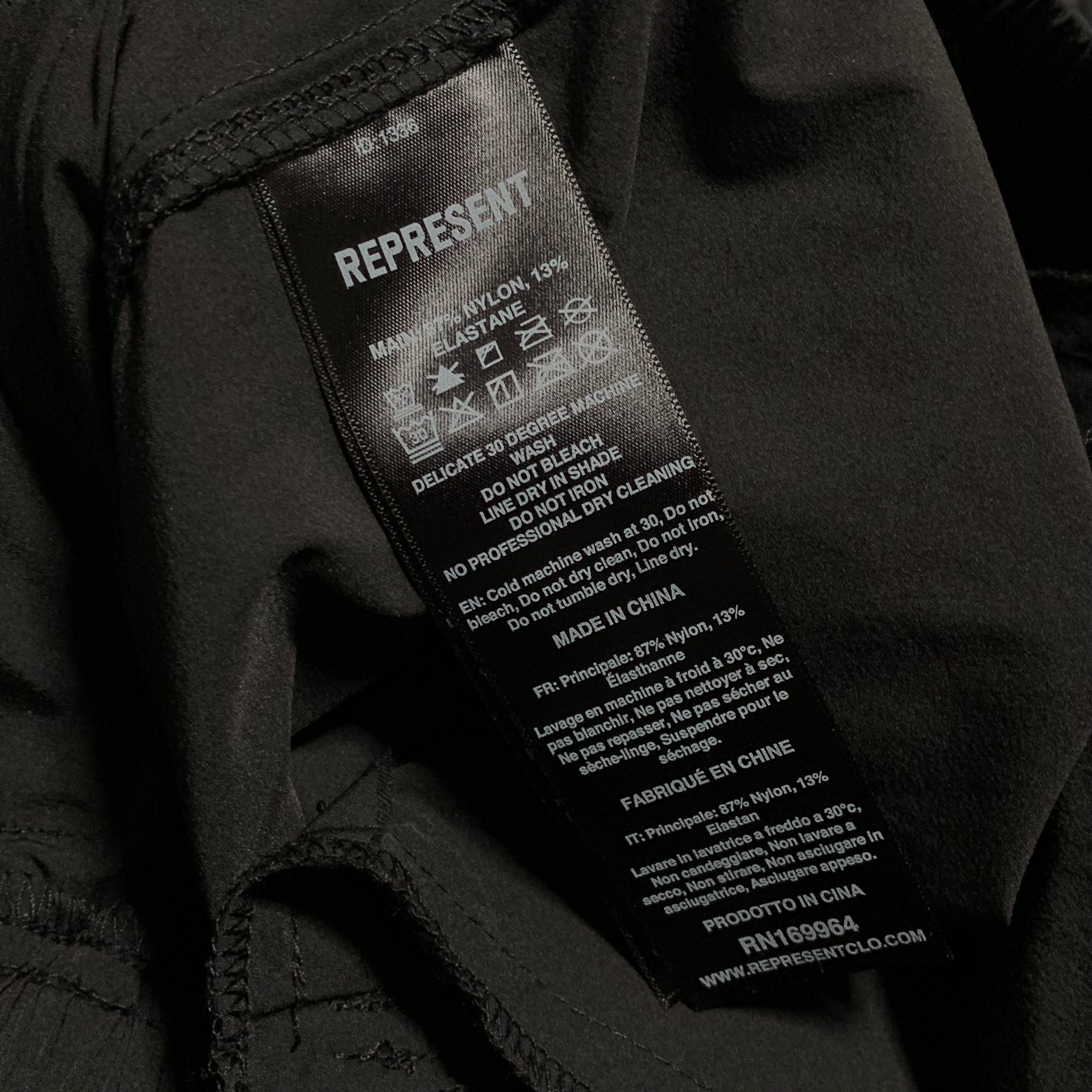Represent Large 247 Pants Black Track Pant Bottoms