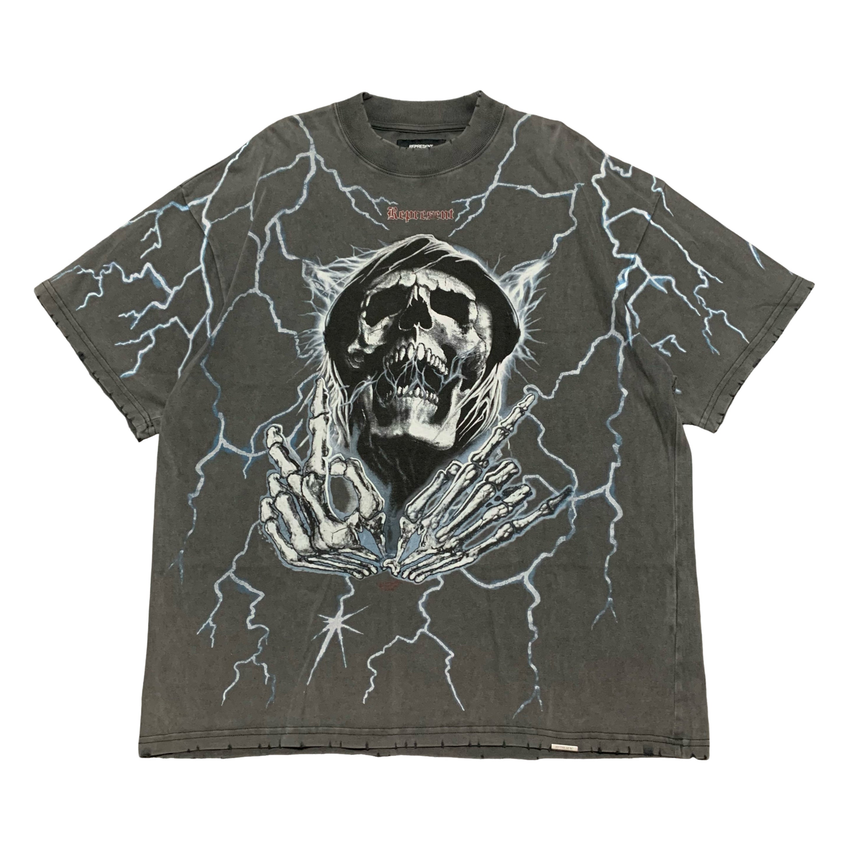 Represent Large Louder Than Hell Vintage Grey Tee