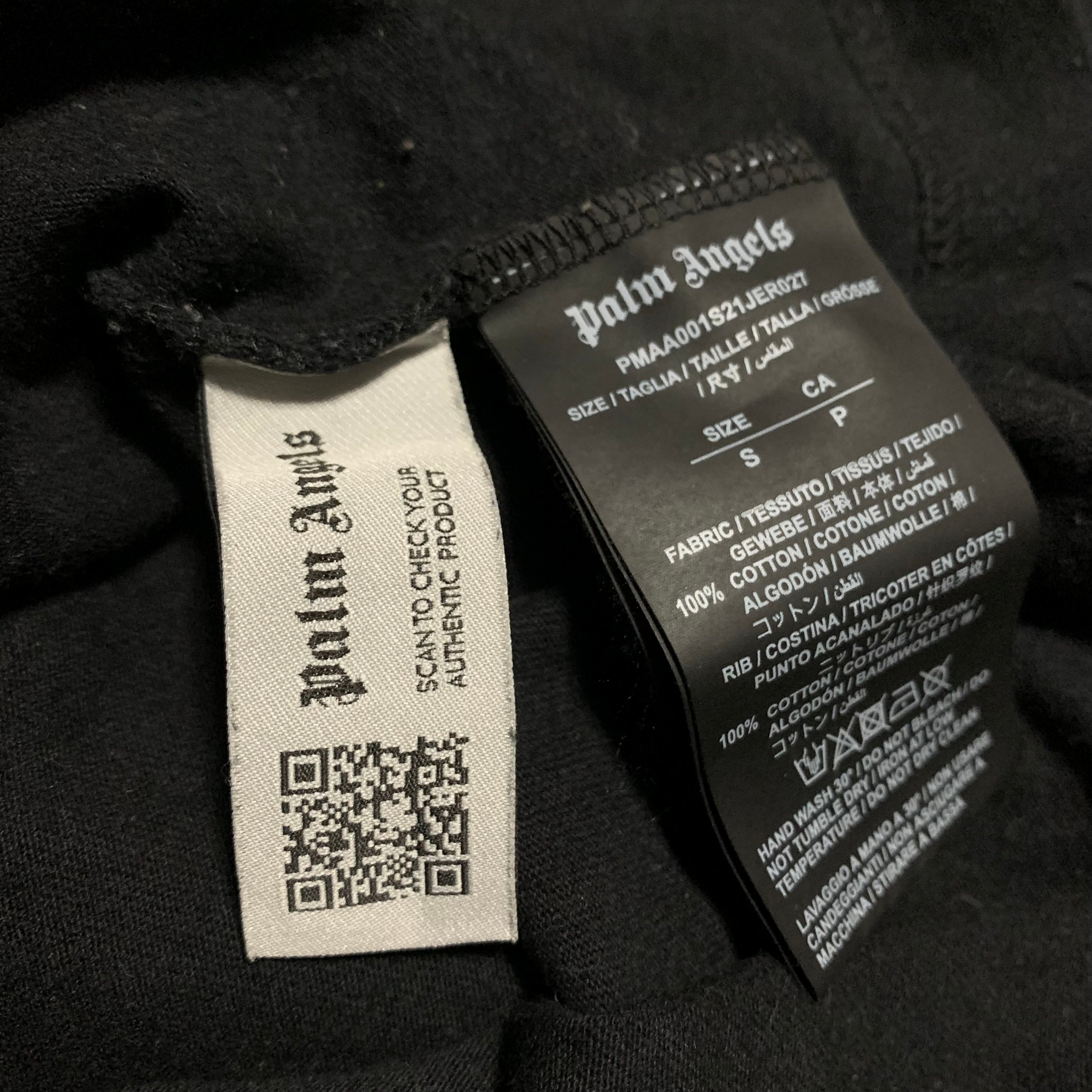 Palm Angels Small London Sprayed Black Tee
