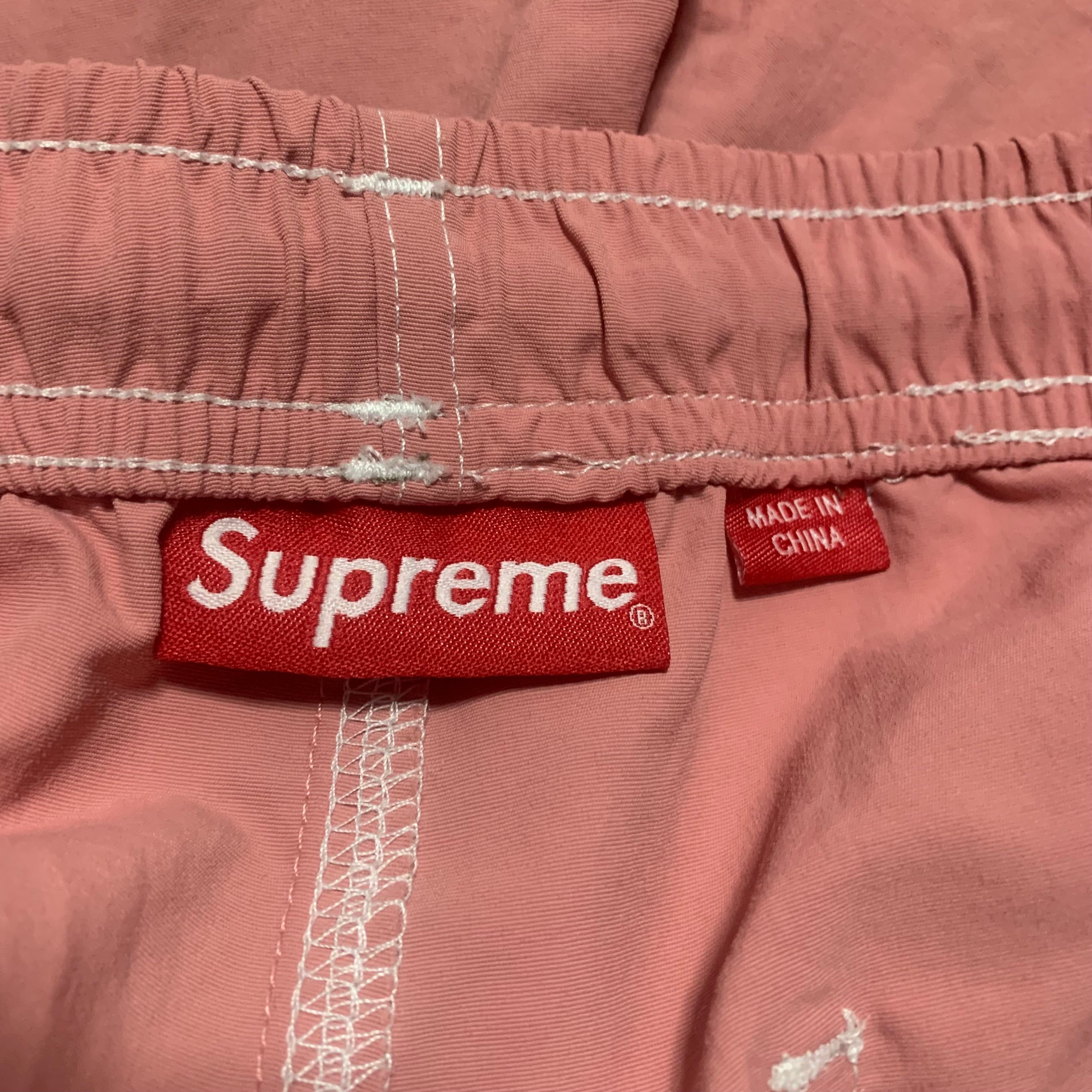 Supreme Large Shorts Nylon Painter Short Dusty Rose Pink Swim Shorts Bottoms
