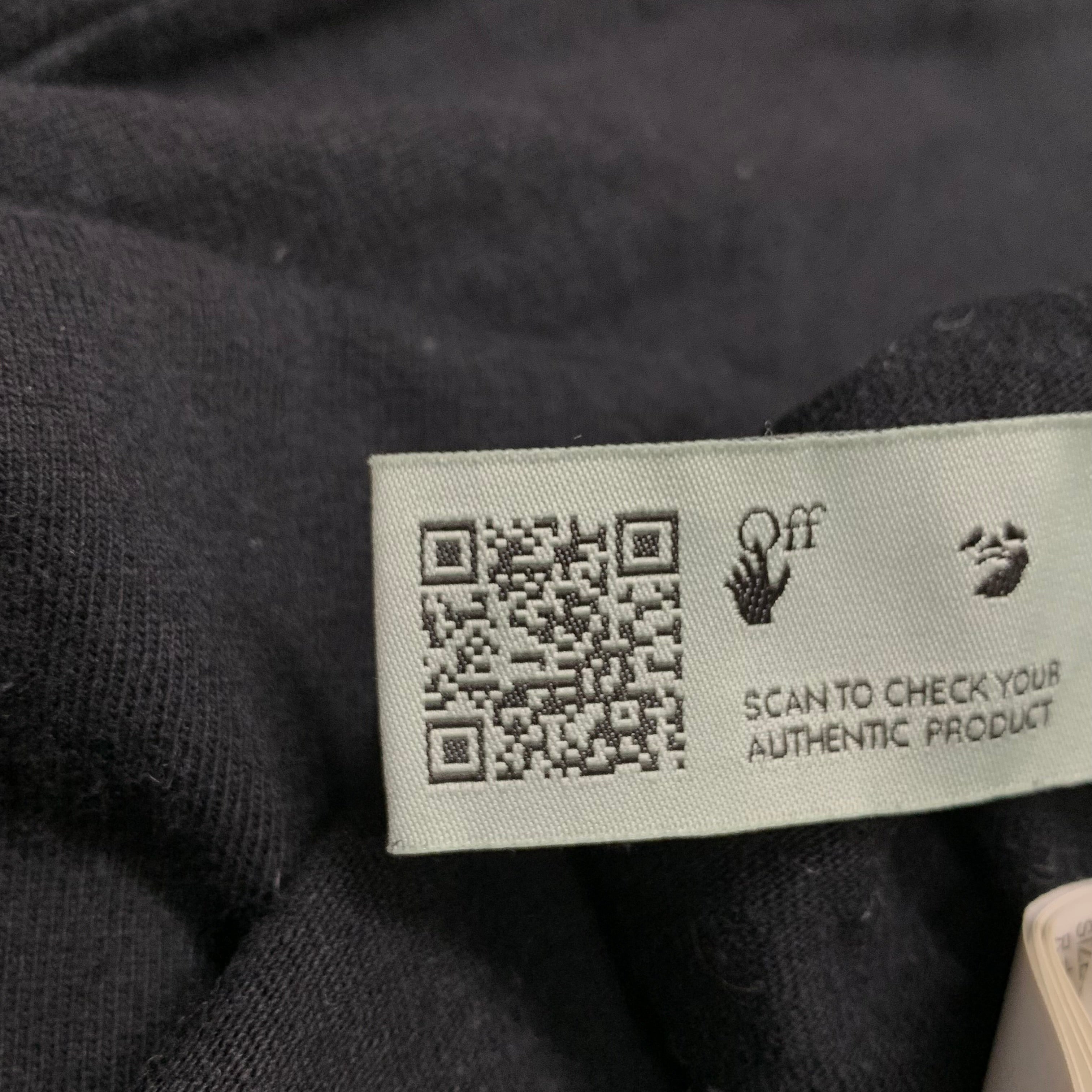 Off White XS Tee Stencil Arrows Black T-Shirt Virgil Abloh