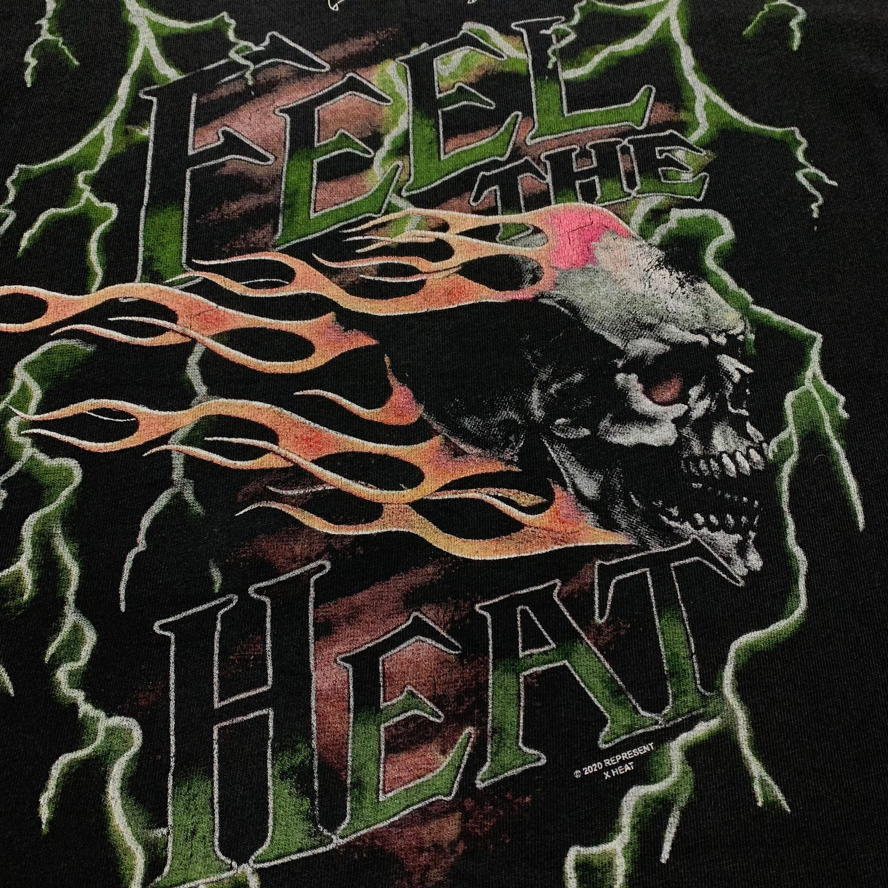 Represent Small The Heat Graphic Vintage Black Tee 2020