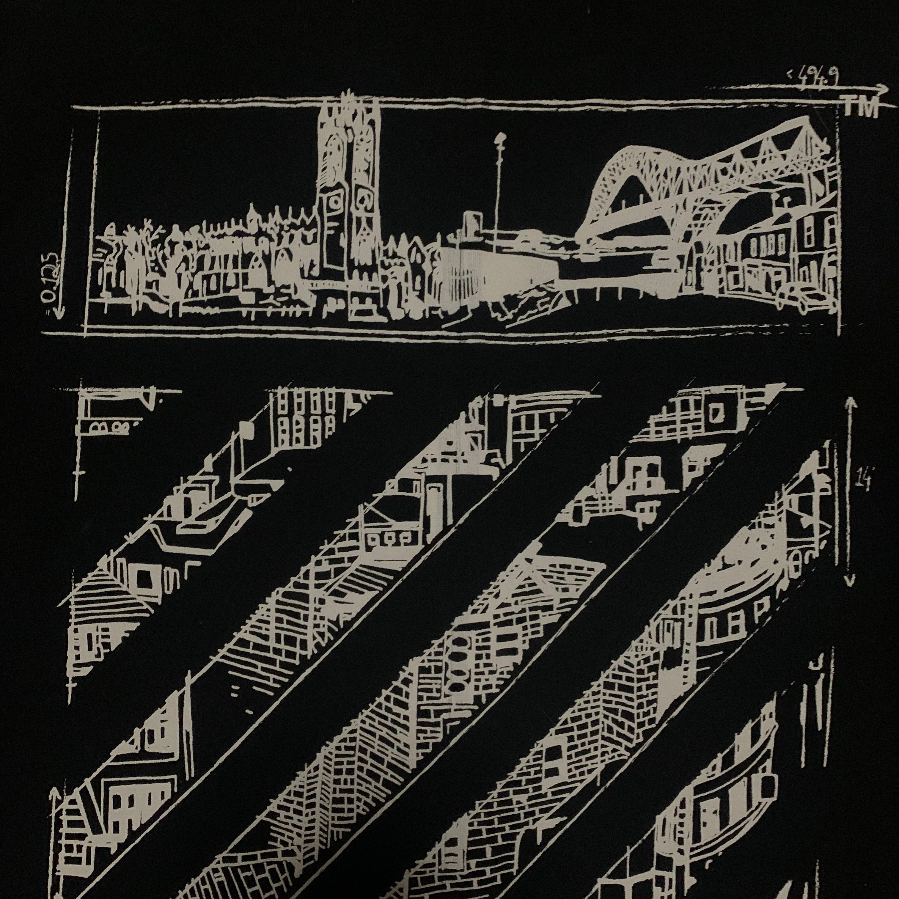 Off White XS Manchester Black Tee Virgil Abloh Selfridges Exclusive 2018 (OMAA032S18185117)